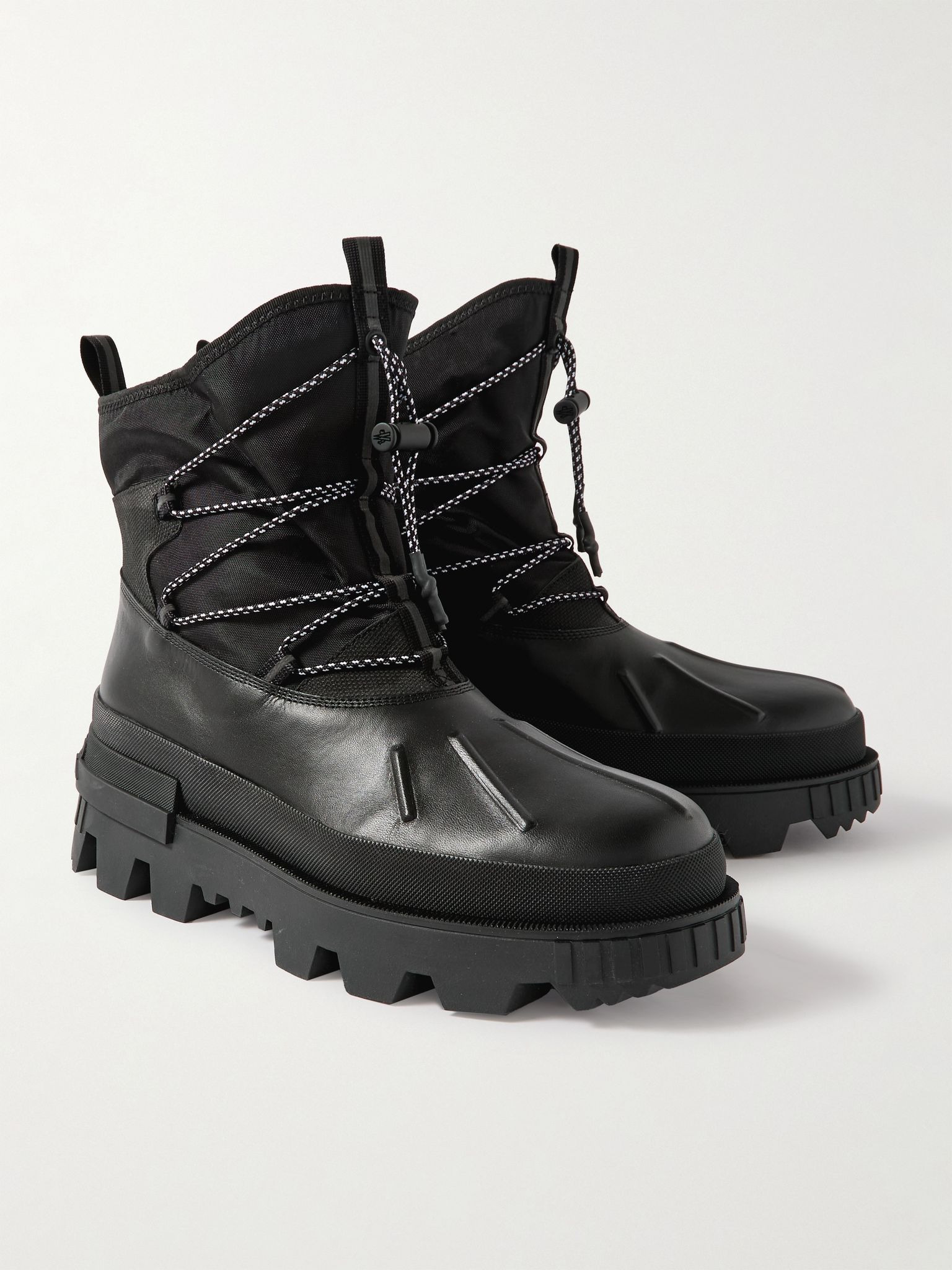 Mallard Nylon and Leather Boots Black - 4