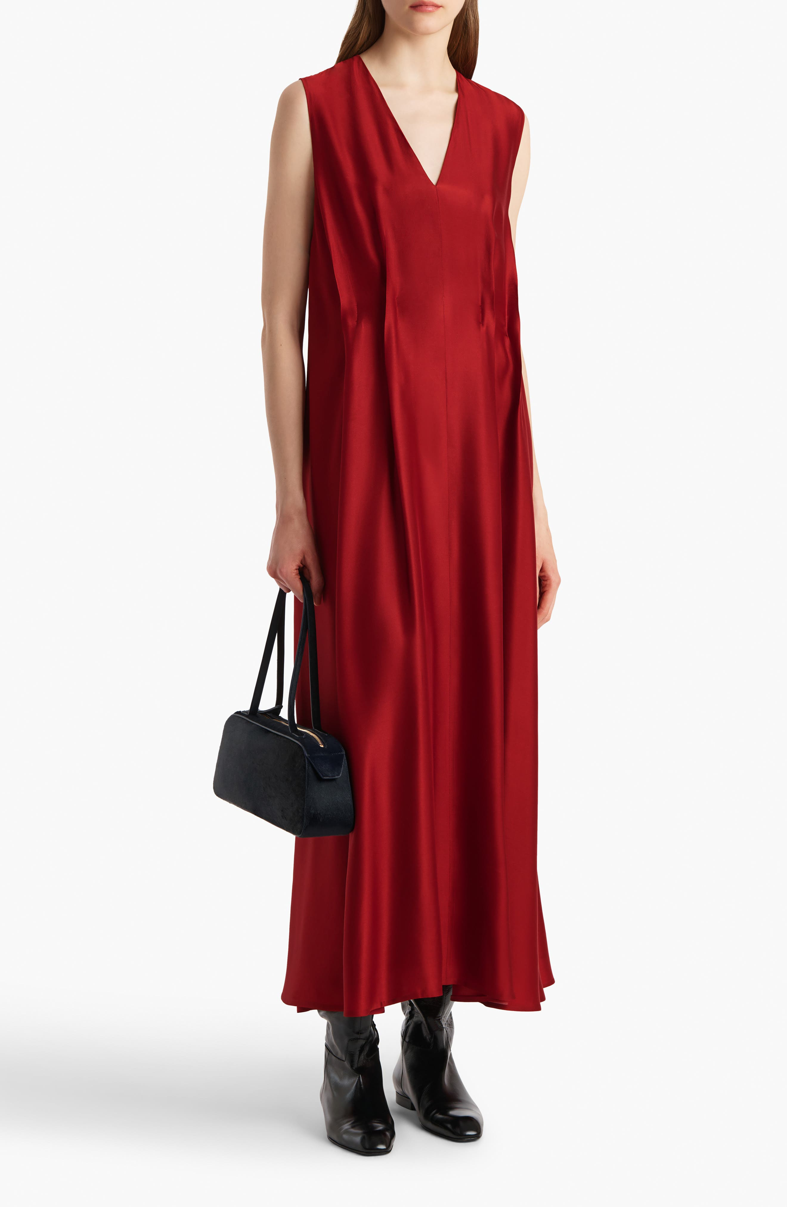 Khaite Syd Tank Dress in Crimson at Nordstrom - 3