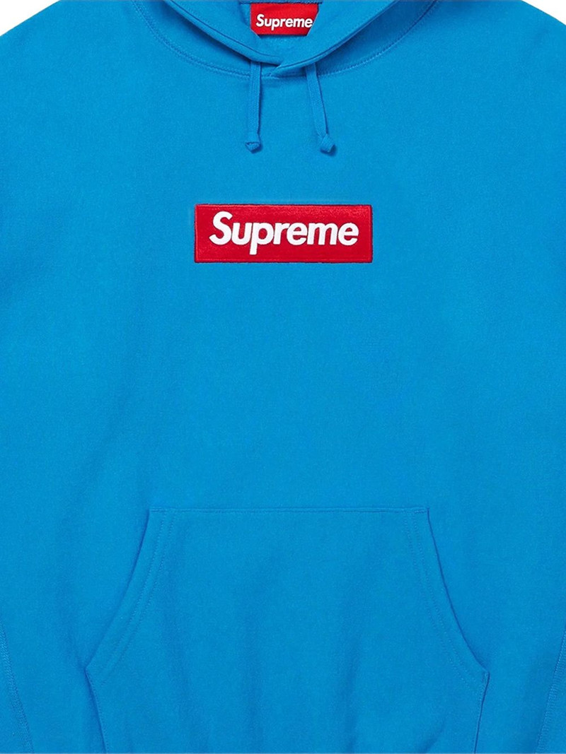 Supreme logo-patch hoodie outlook