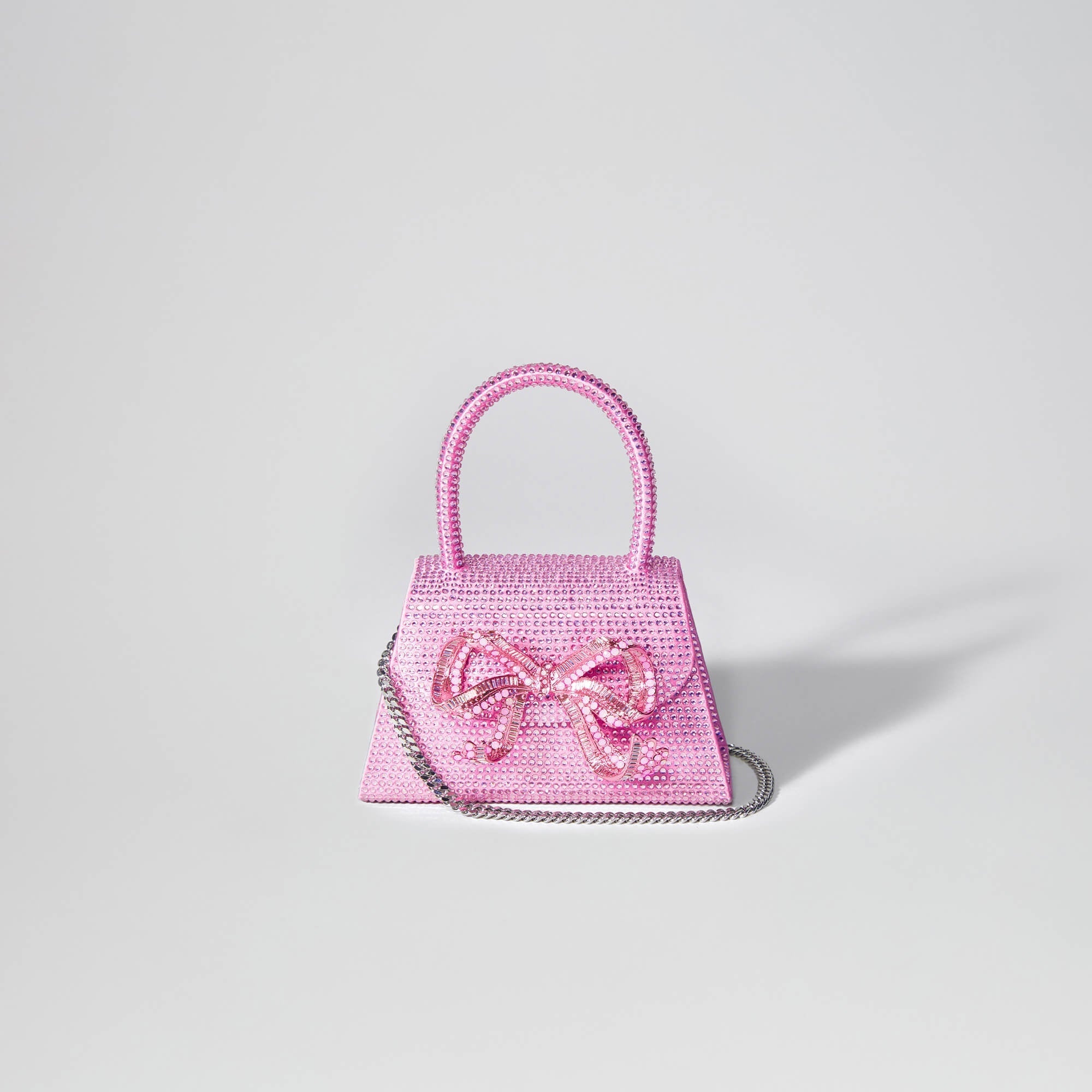 The Bow Micro in Pink Rhinestone - 4
