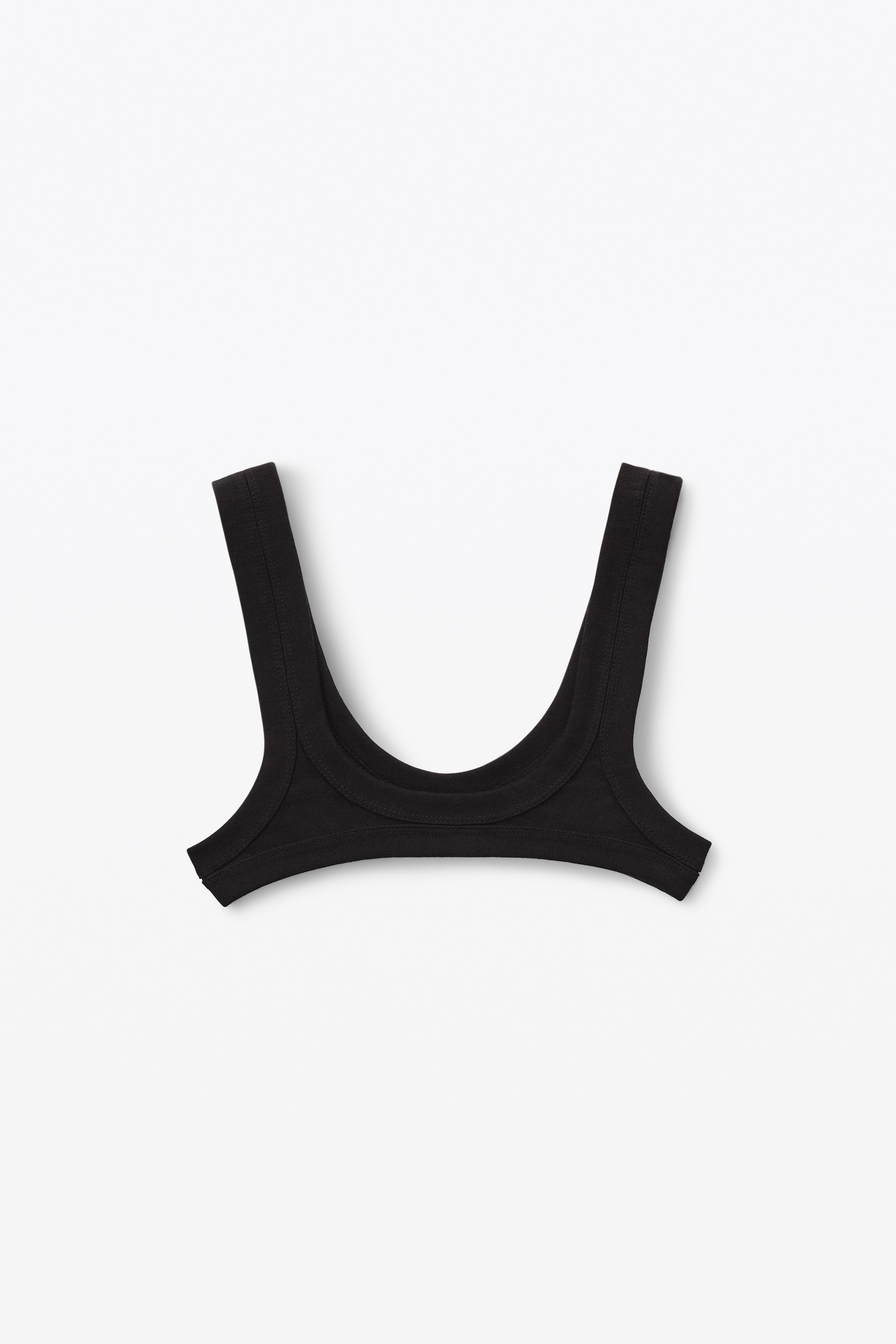 scoop neck bra in ribbed jersey - 1