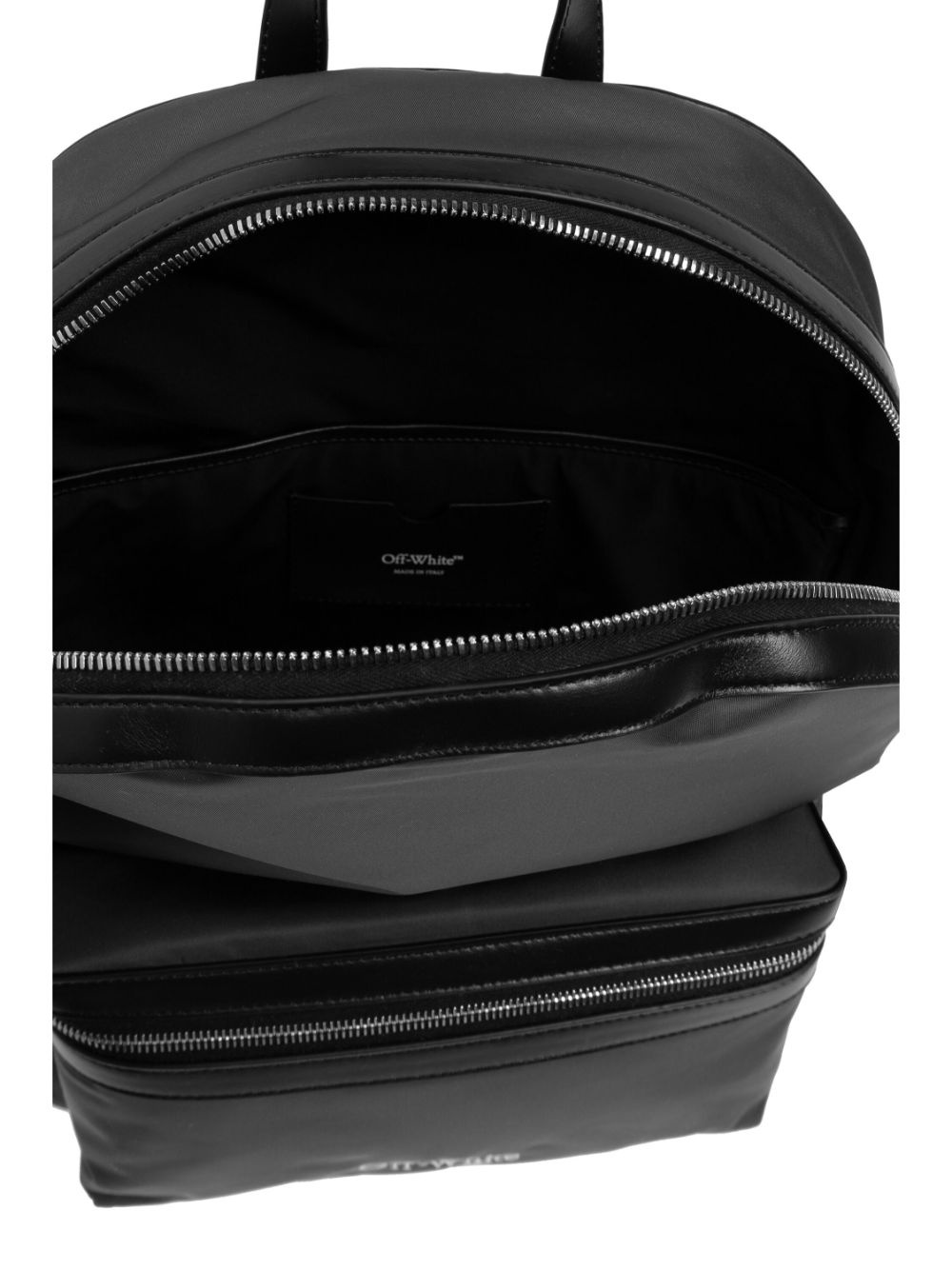 logo-embroidered backpack - 5
