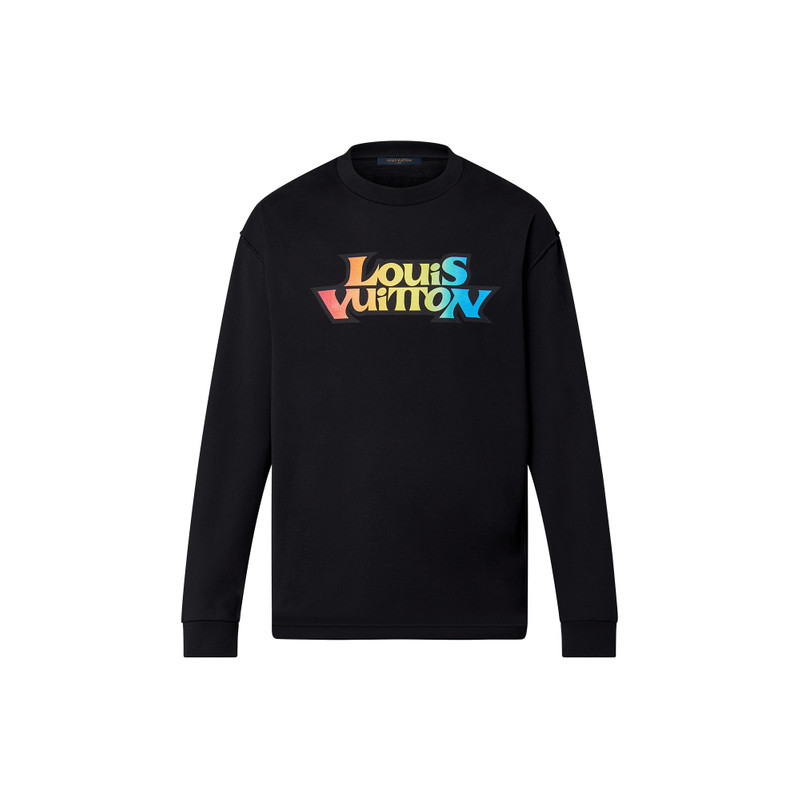 LV Fade Printed Long-Sleeved T-Shirt - 1