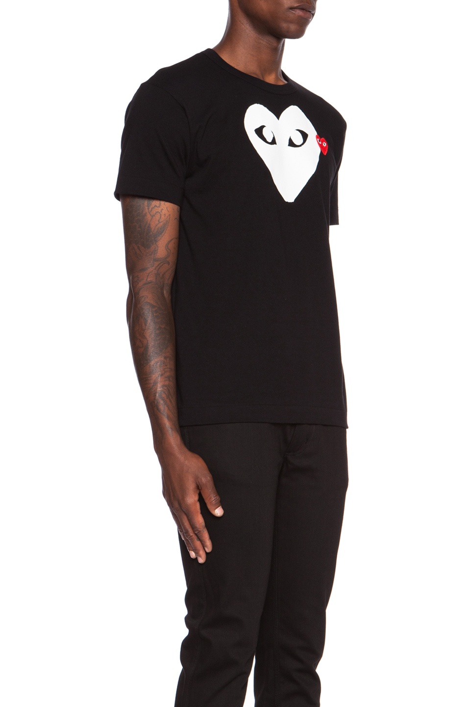 Red Emblem Cotton Tee - 3