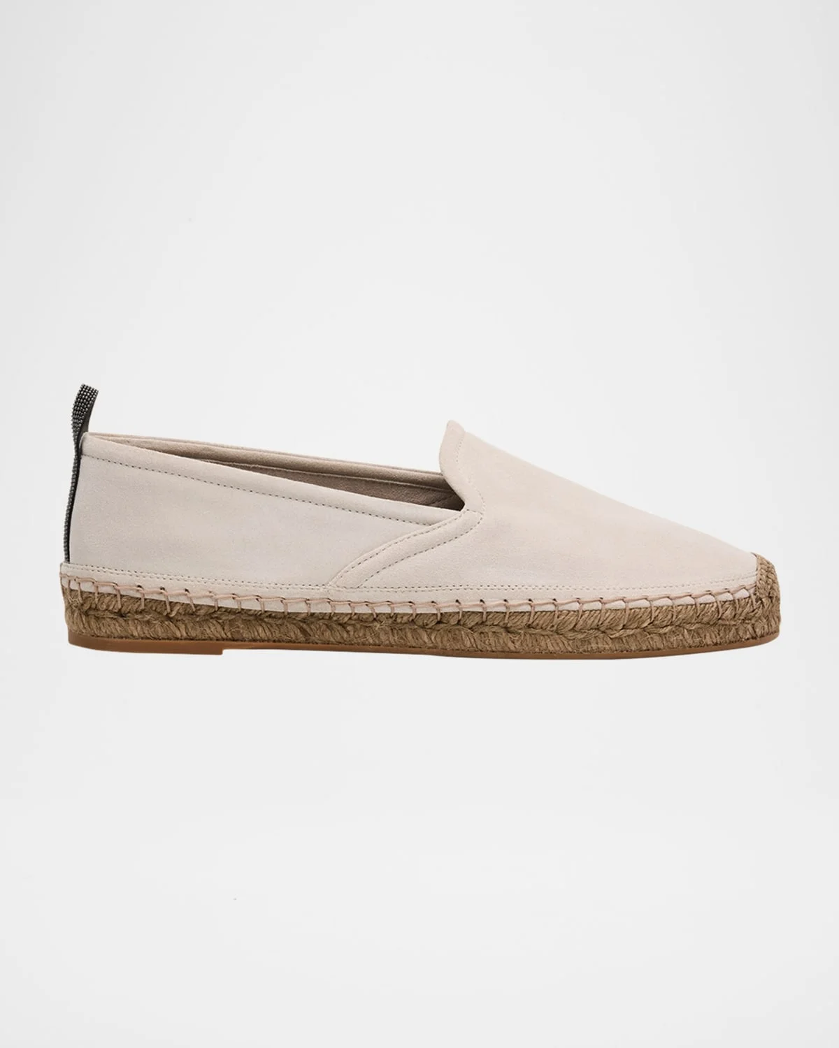 Suede Monili Slip-On Espadrilles - 1