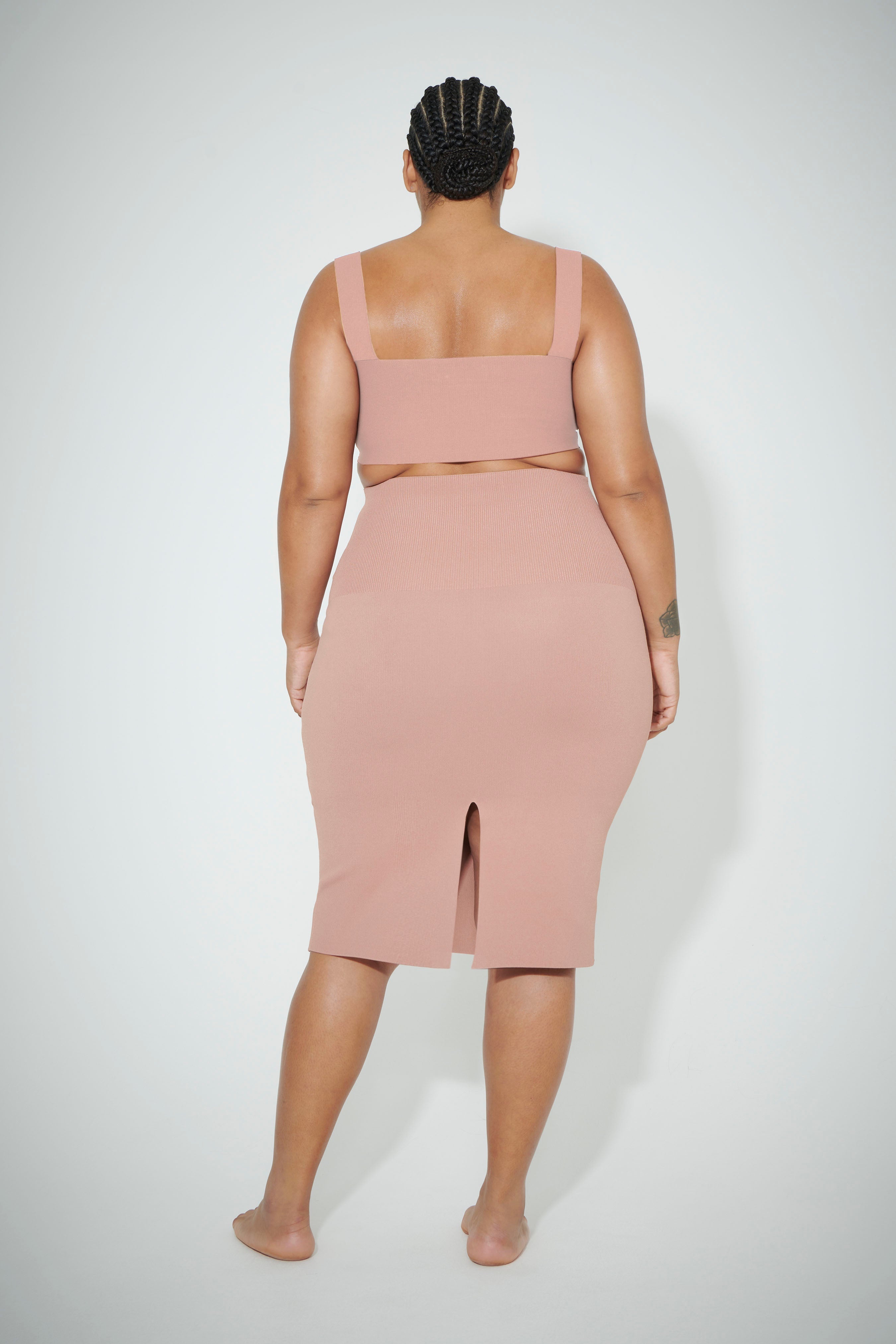 VB Body Fitted Skirt in Blush - 4