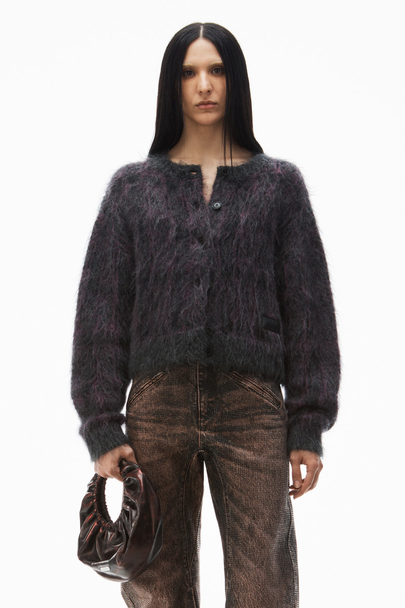 Alexander Wang plaid cardigan in jacquard knit outlook