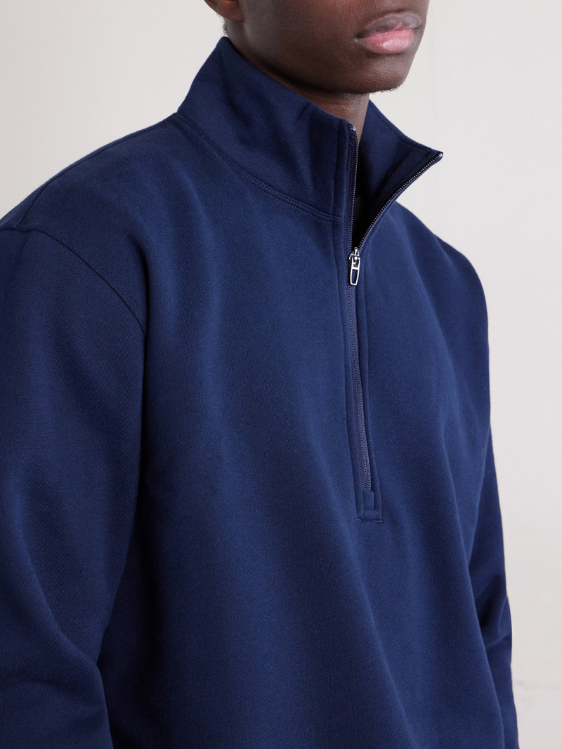 Steady State Cotton-Blend Jersey Half-Zip Sweatshirt 5