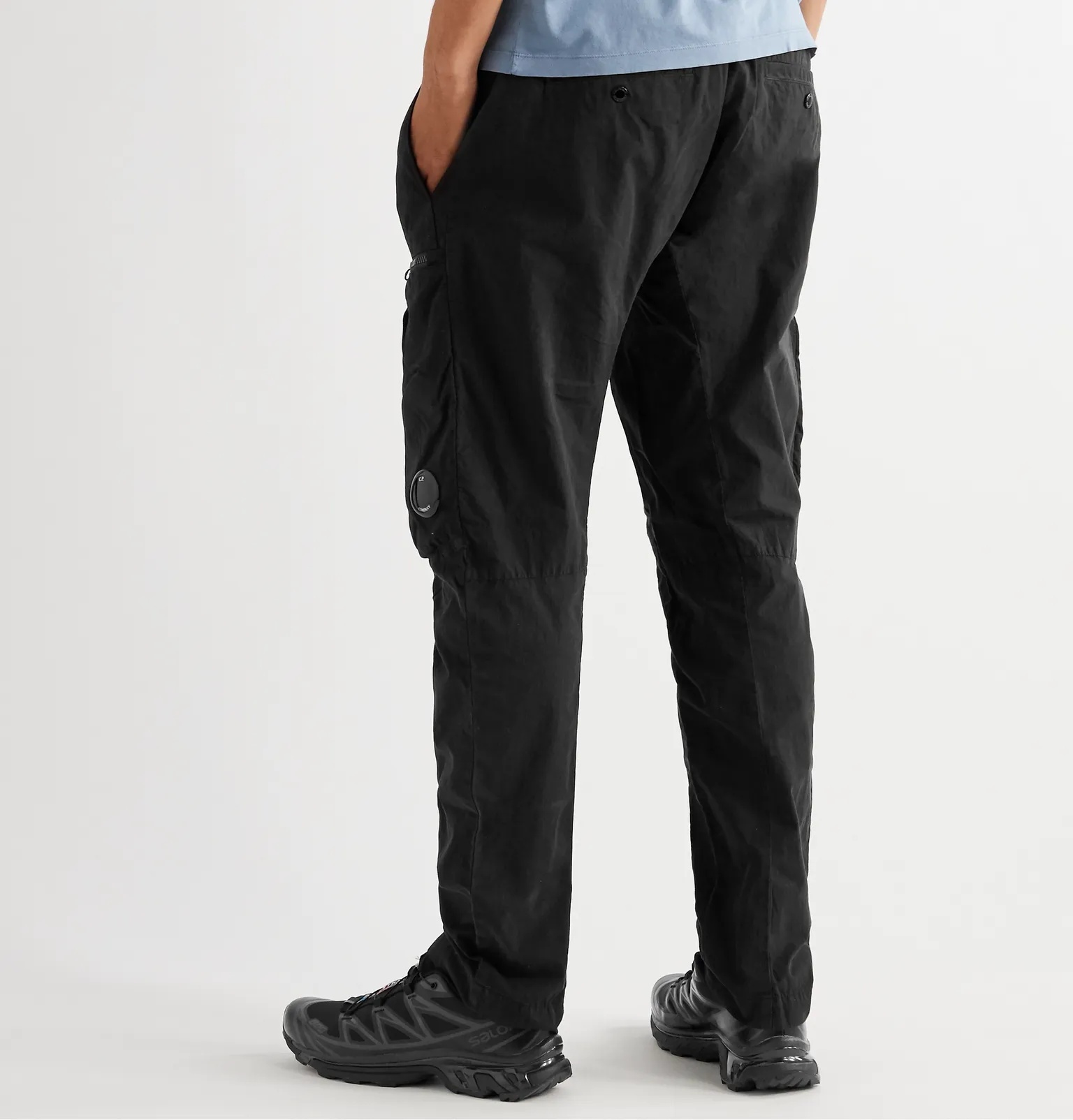 Slim-Fit Tapered Cotton-Blend Cargo Trousers - 4