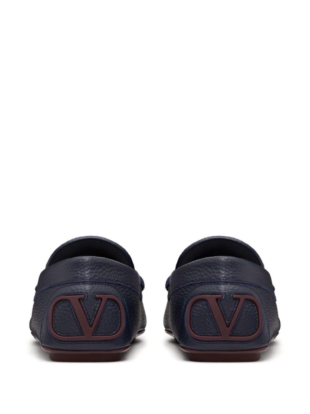 VLogo Signature leather driving shoes - 3