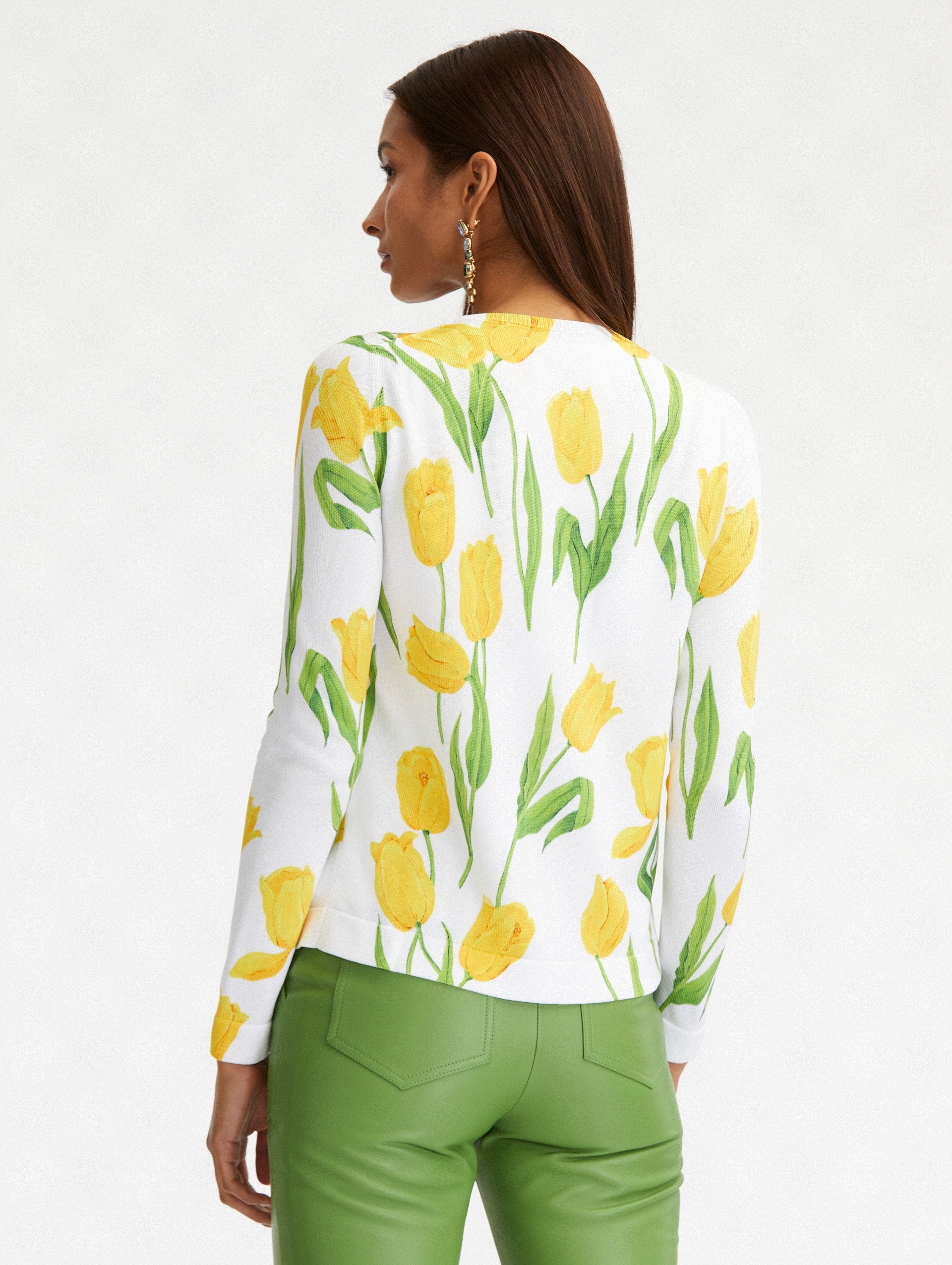 TULIP PRINTED CARDIGAN - 4