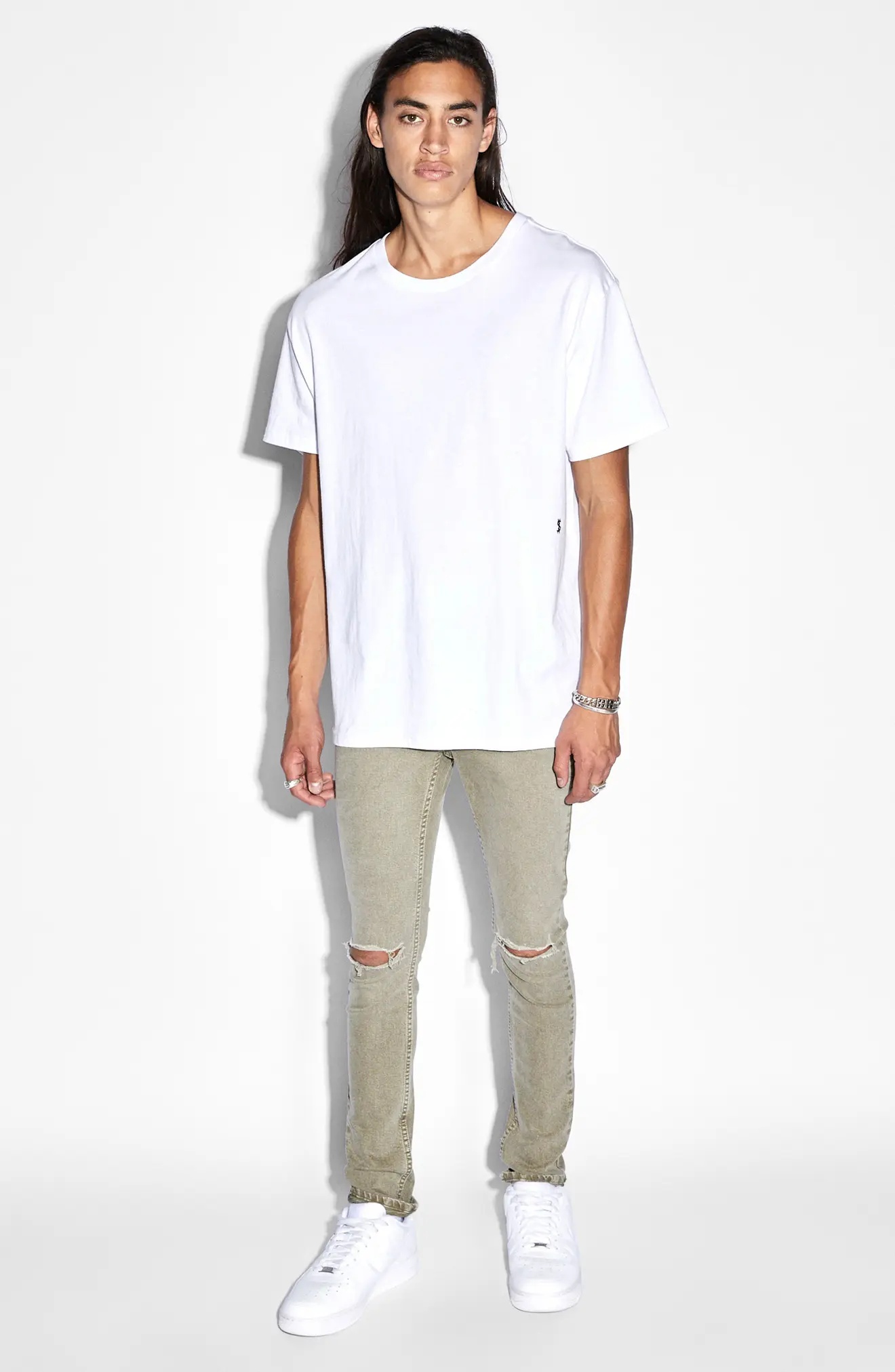Van Winkle Outback Ripped Recycled Cotton Blend Skinny Jeans - 5