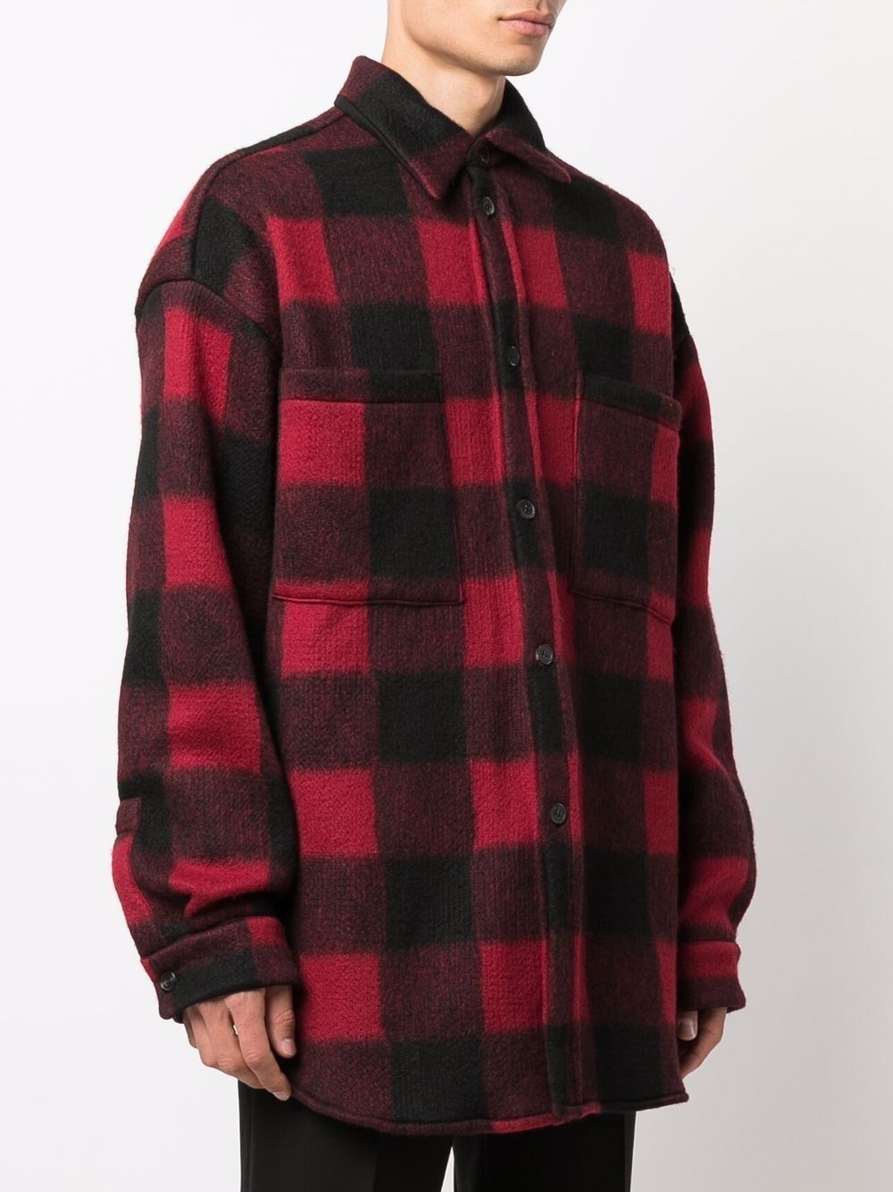 checked print jacket - 3