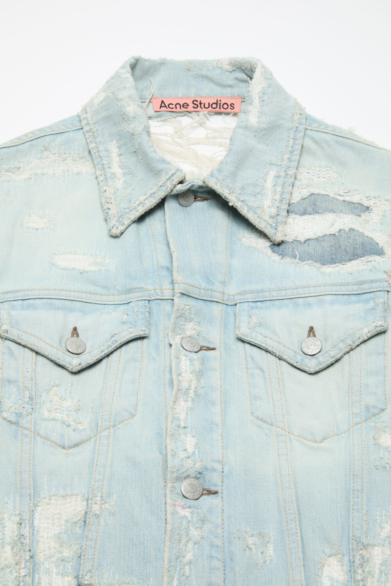 Mended denim jacket - Light blue 5