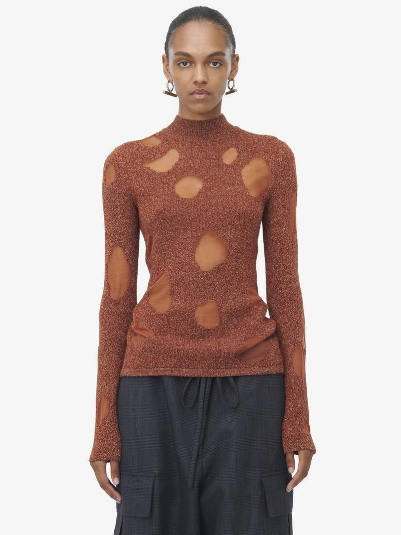 Alexander McQueen Devoré Intarsia Jumper outlook