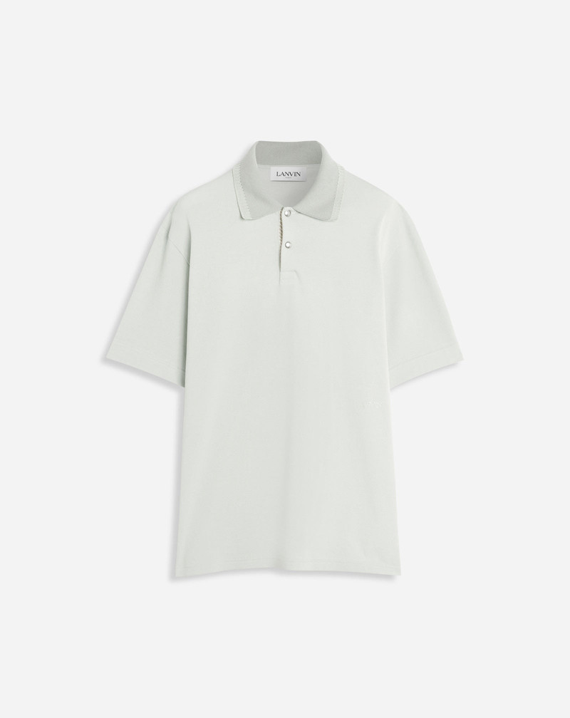 OVERSIZED POLO WITH CURB LACE DETAILS 1