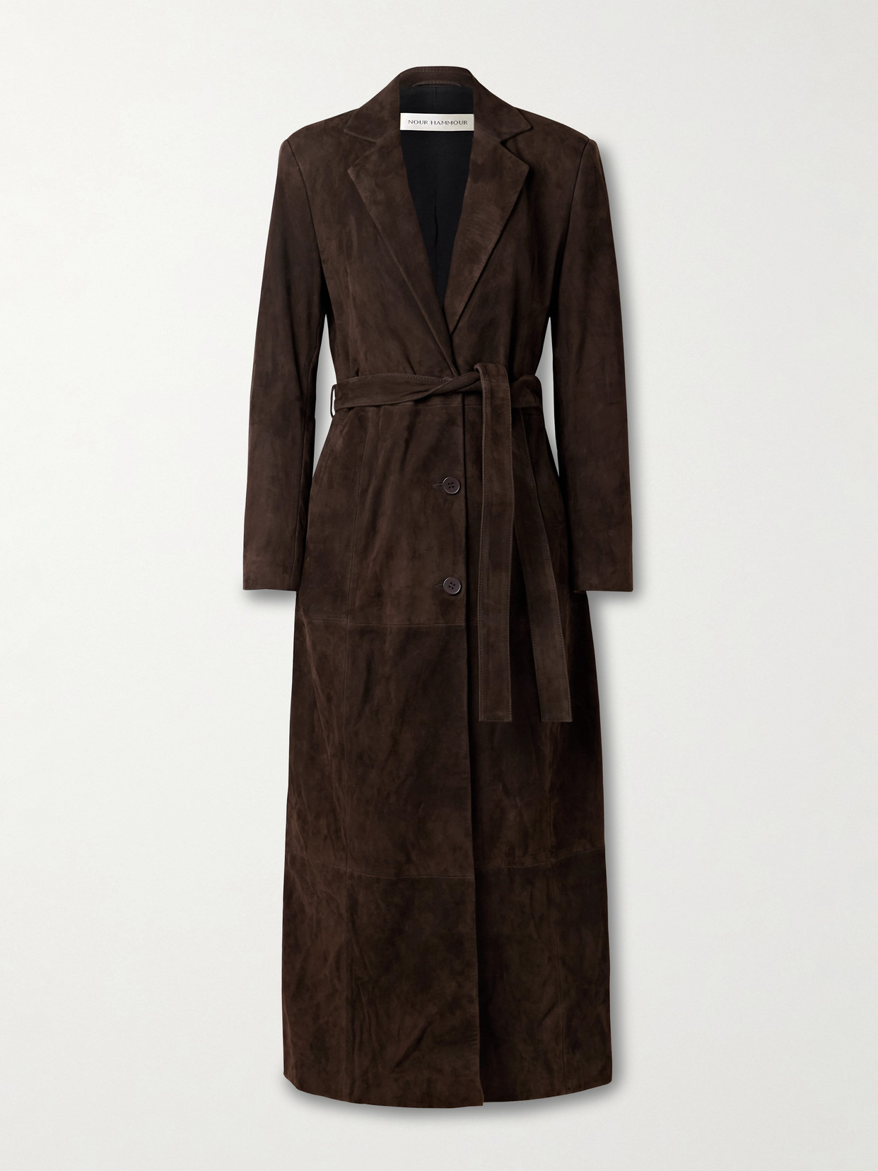 Vesper Belted Suede Coat - 1