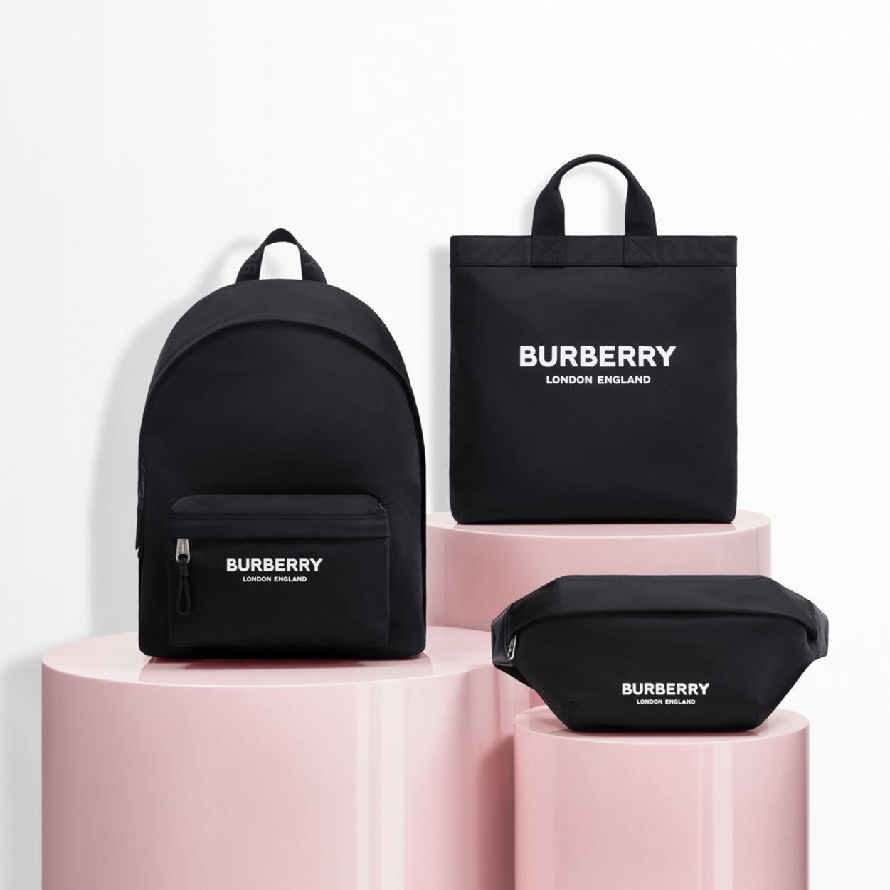 Logo Print Nylon Tote - 14
