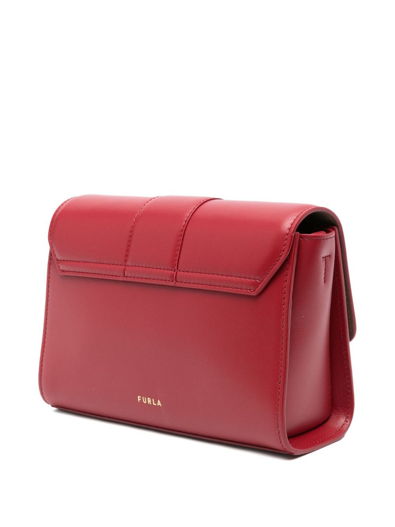 samll Urban clasp-detail leather satchel 3