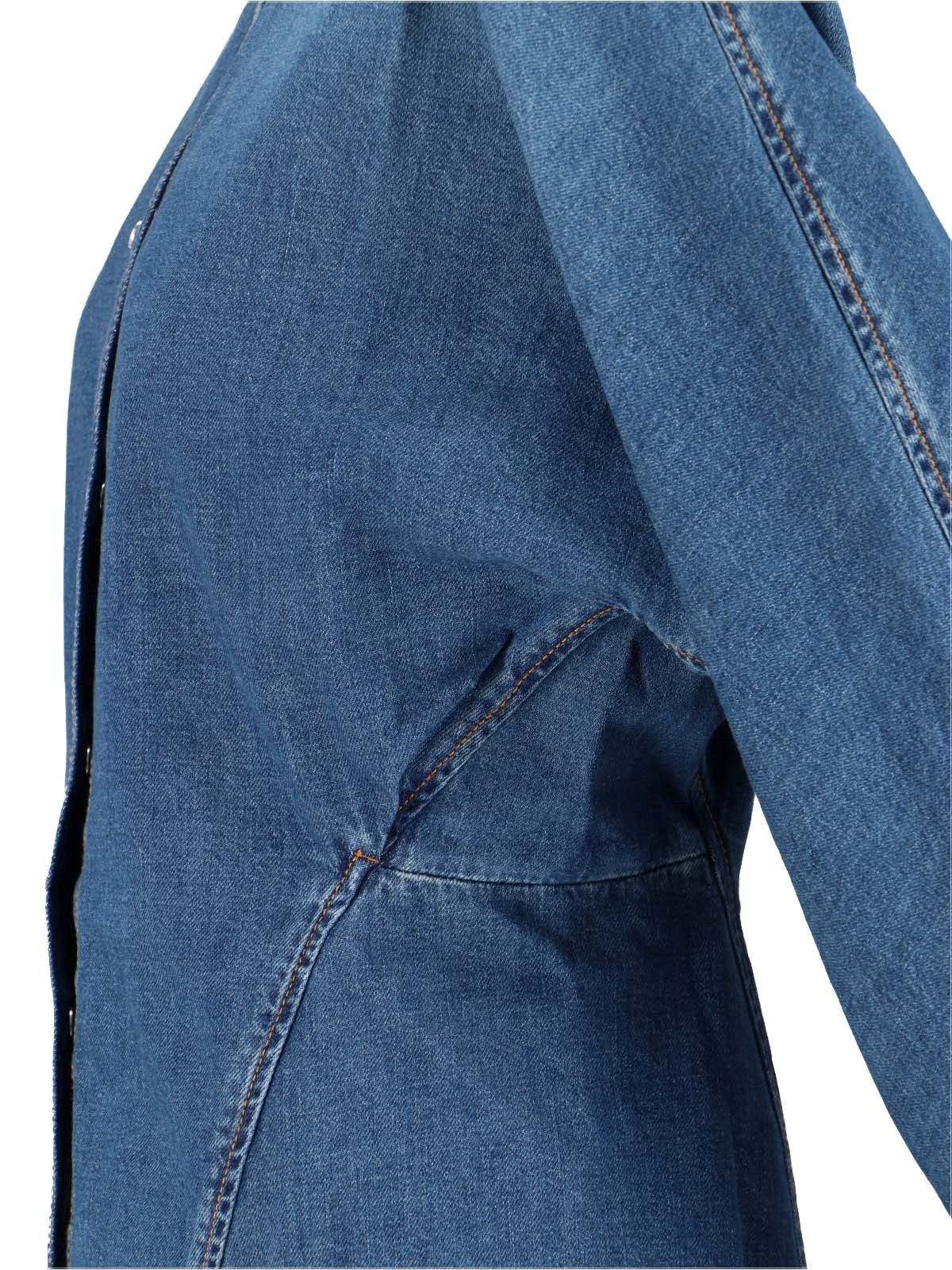 ROUNDED DENIM SHIRT - 3