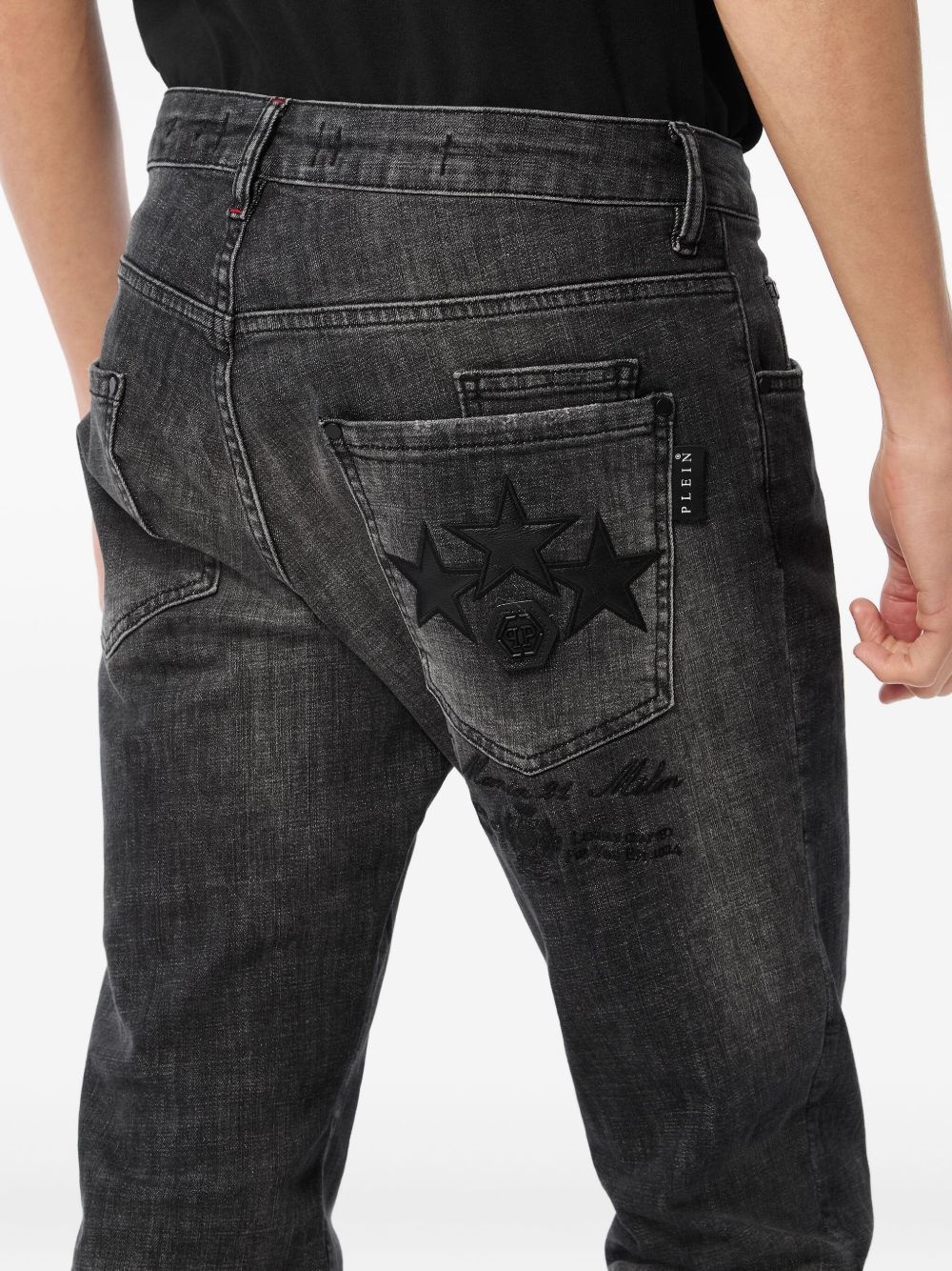 star-patch jeans - 4