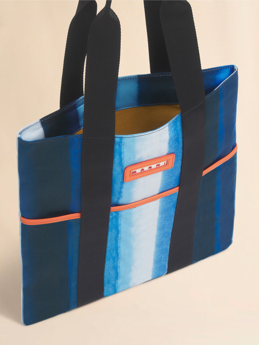 BLUE COTTON TOTE BAG - 4