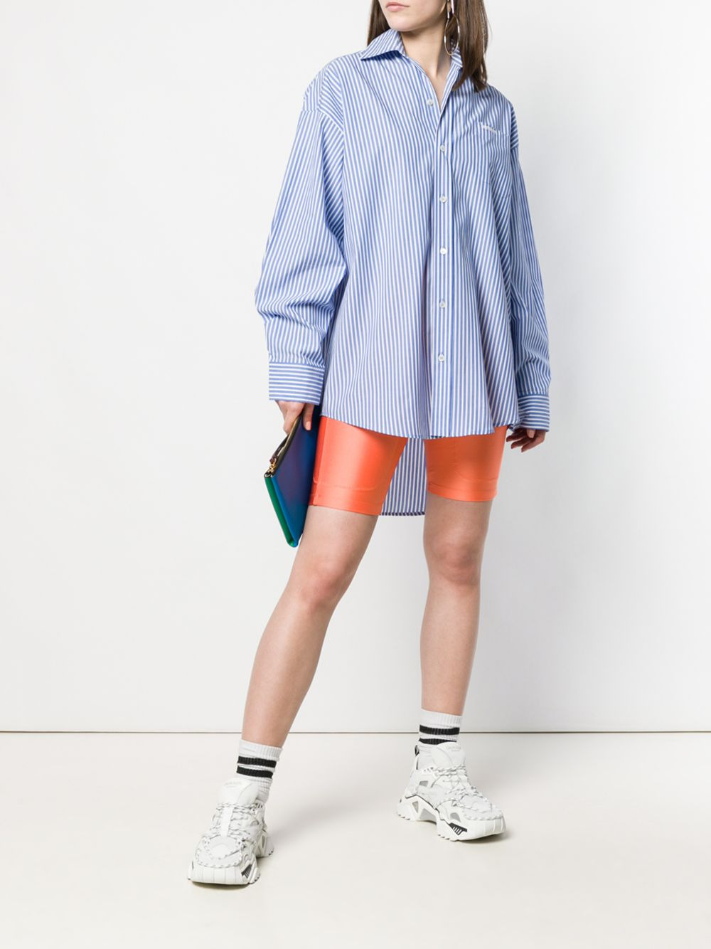 tie-front shorts - 2