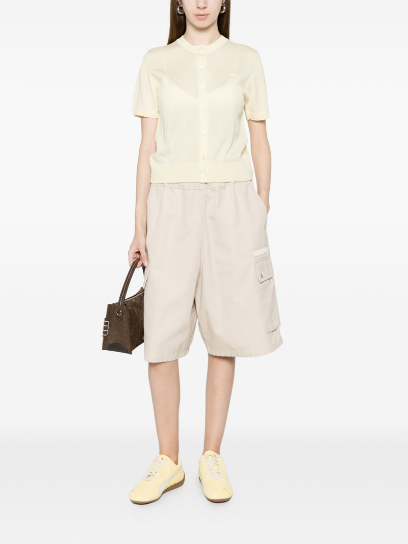 Maison Kitsuné logo-patch cardigan outlook