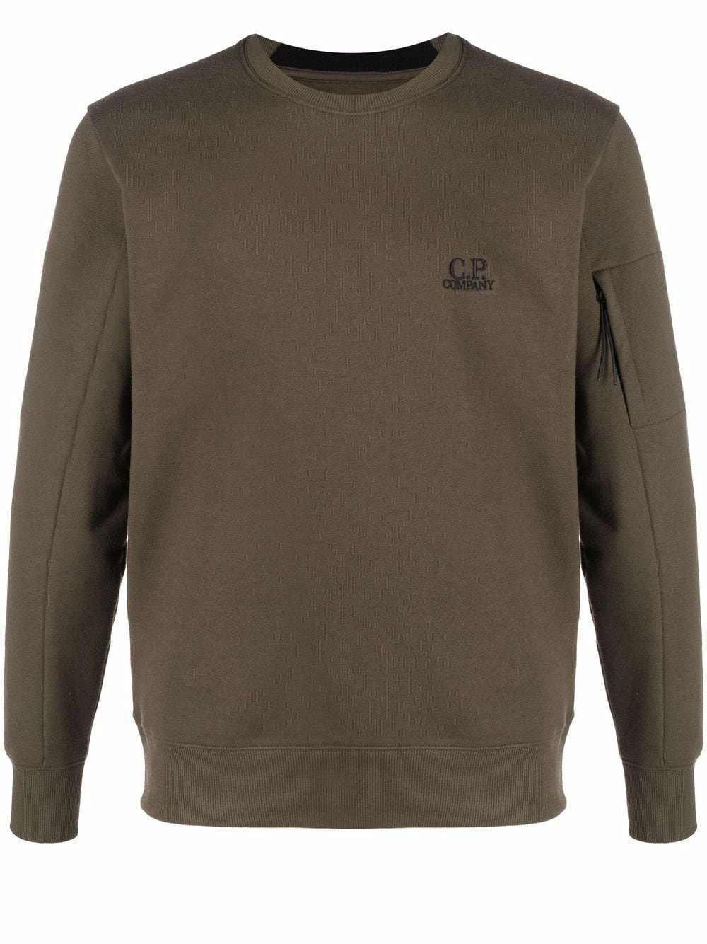 embroidered-logo sweatshirt - 1