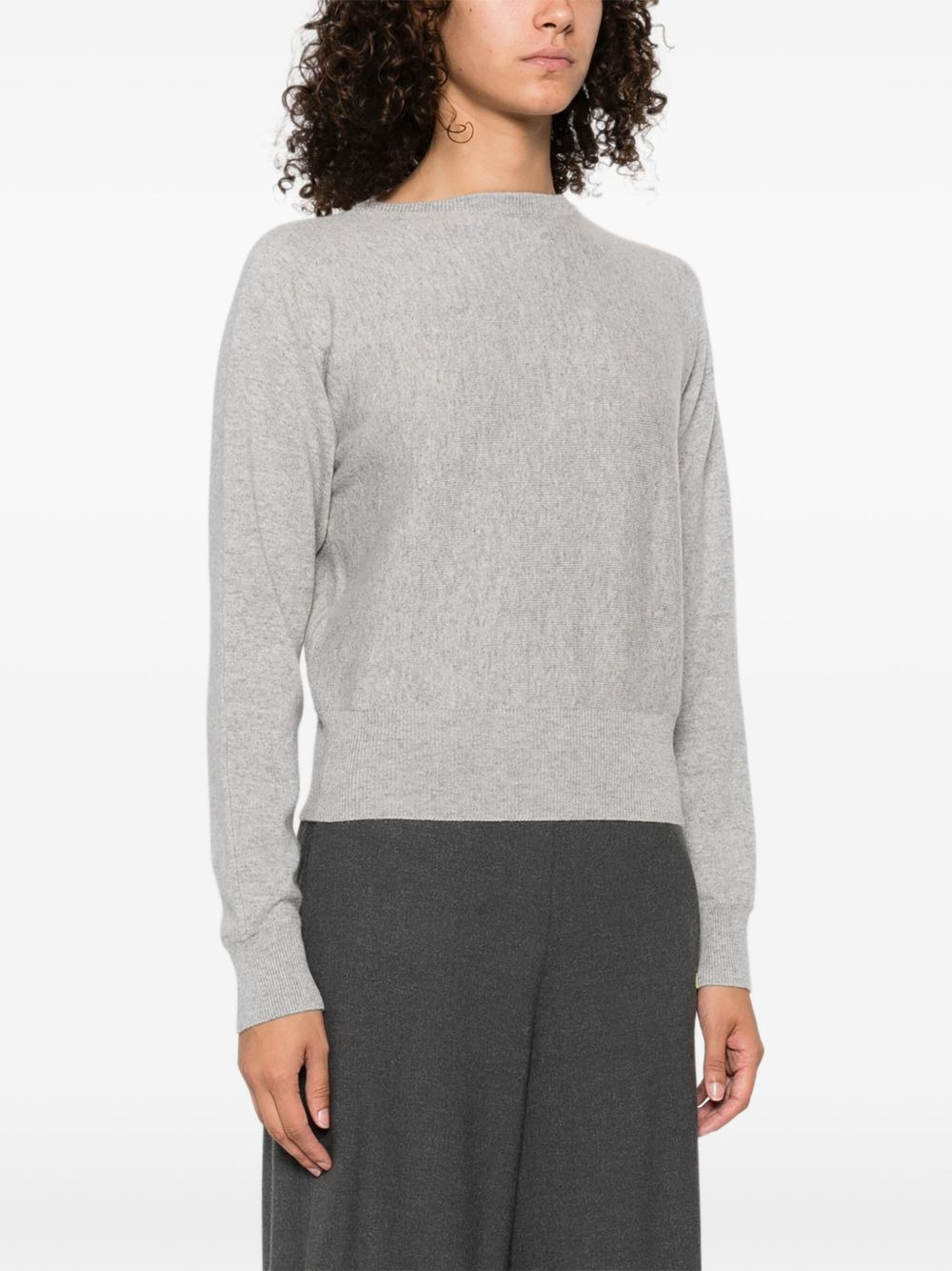 crew-neck cashmere-blend sweater - 3