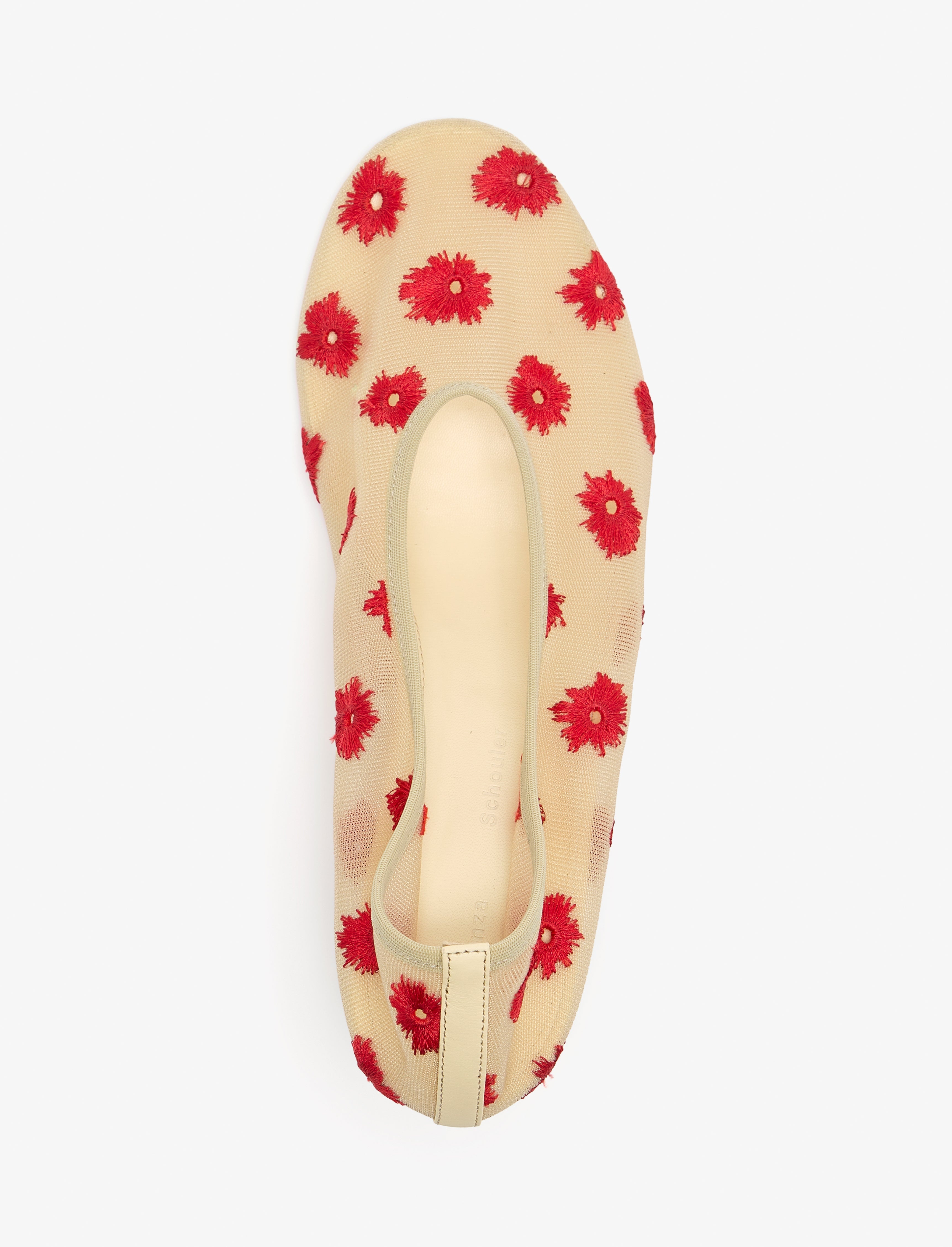 Tee Embroidered Pumps in Stretch Mesh - 4