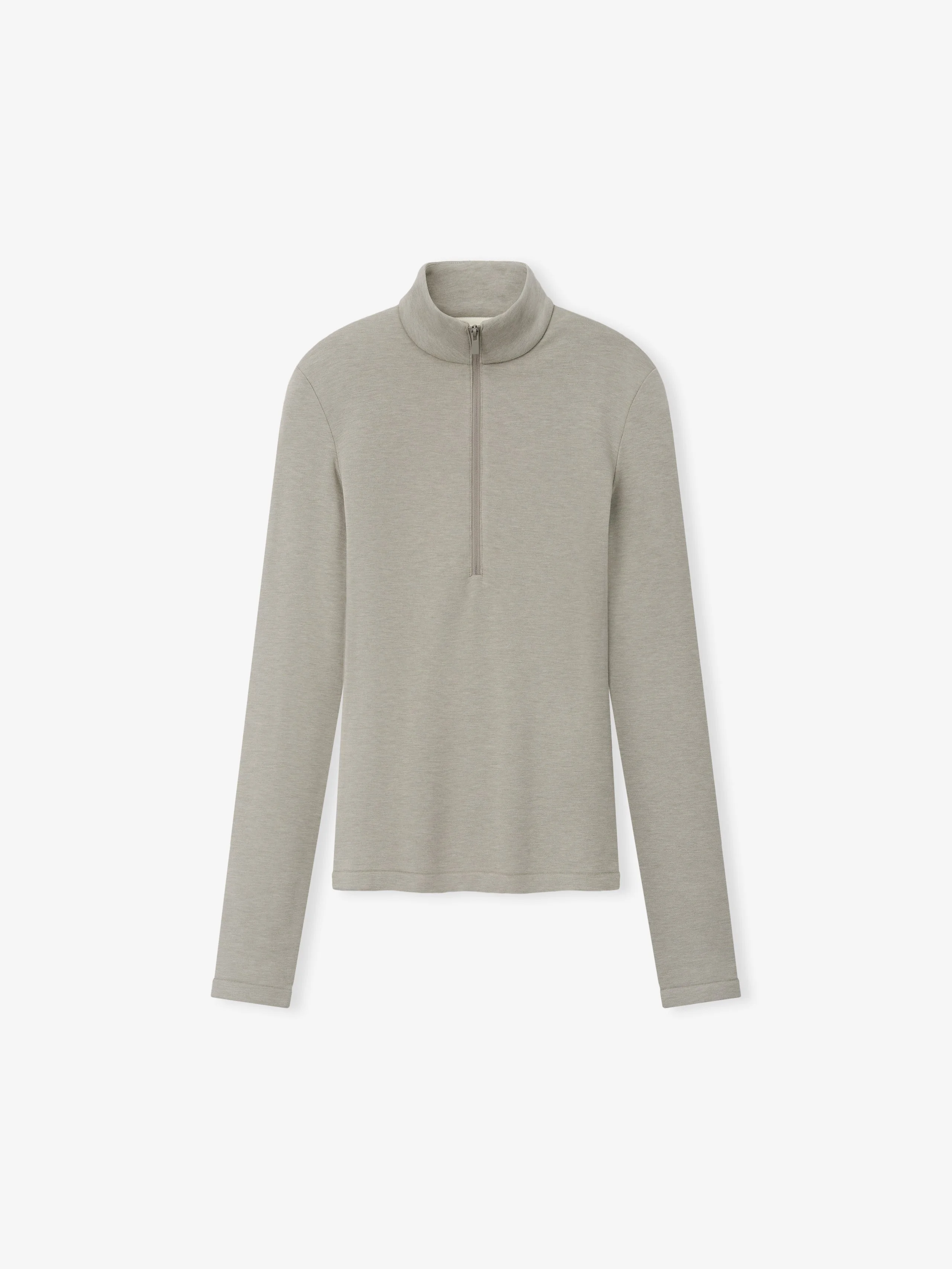 Womens Half Zip Mockneck - 1