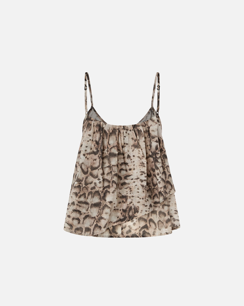 PINKO TOP WITH SPAGHETTI STRAPS AND SNAKE PRINT outlook