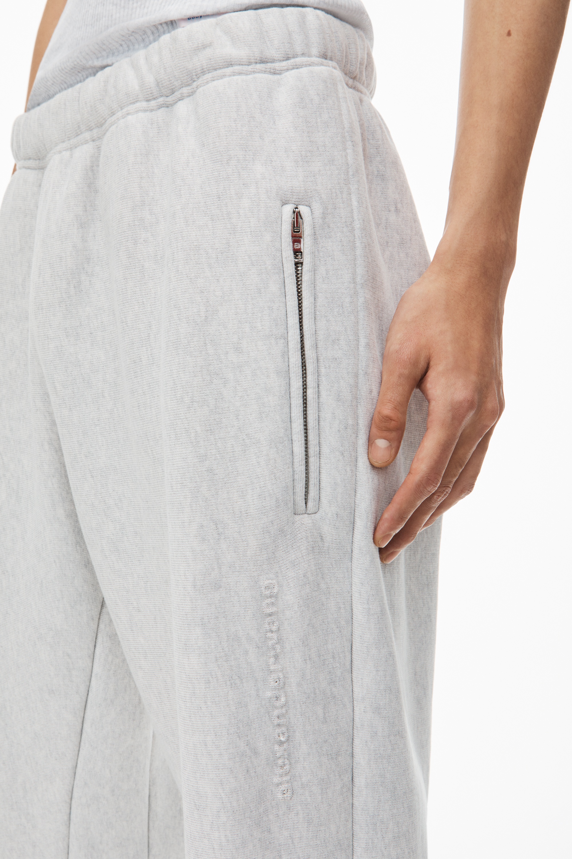 Logo EMBROIDERED oversized sweatpants in heavy cotton Terry - 6