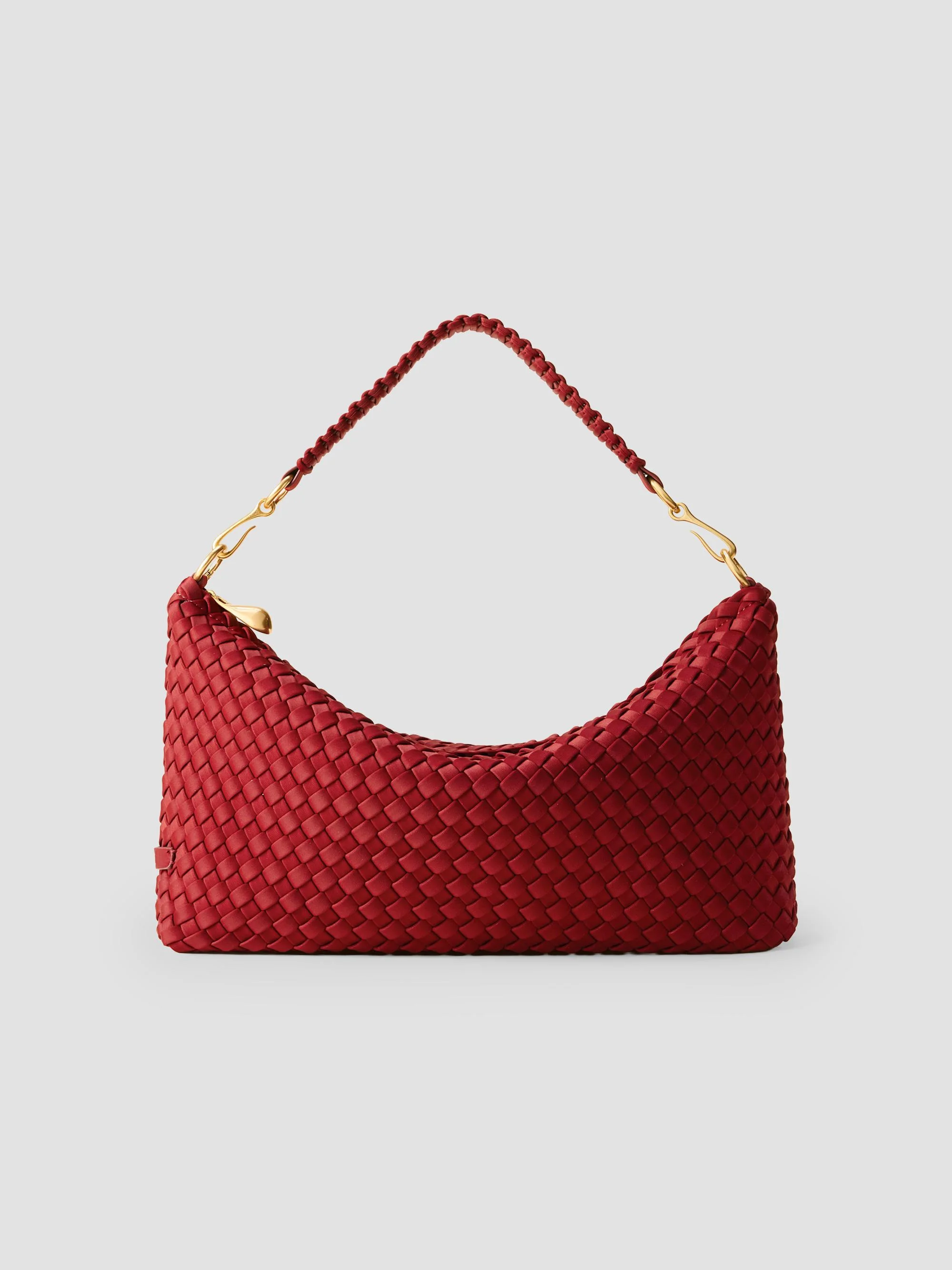 Women's Porto Small Half-Moon Shoulder Bag - Rosso - 1