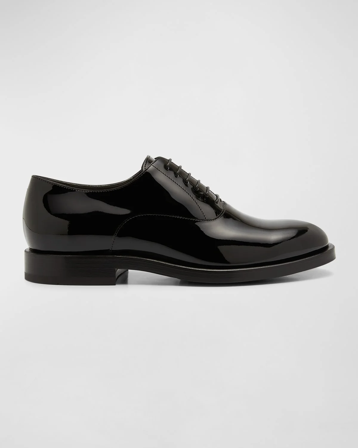 Men's Patent Leather Tuxedo Oxford Shoes - 1