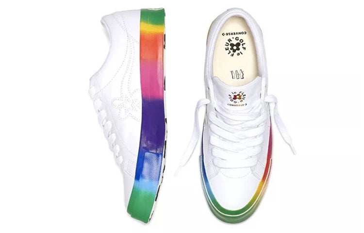 Converse Golf Le Fleur x One Star Ox 'Rainbow' 166409C - 3