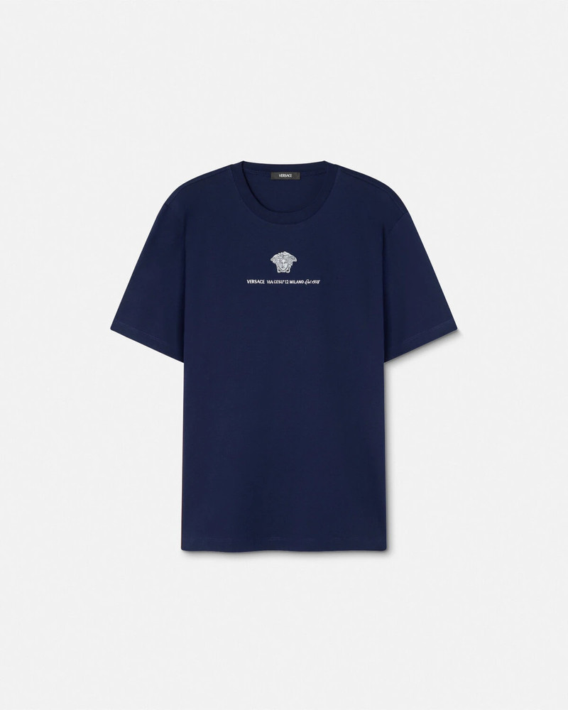 Embroidered Medusa Milano T-Shirt - 1