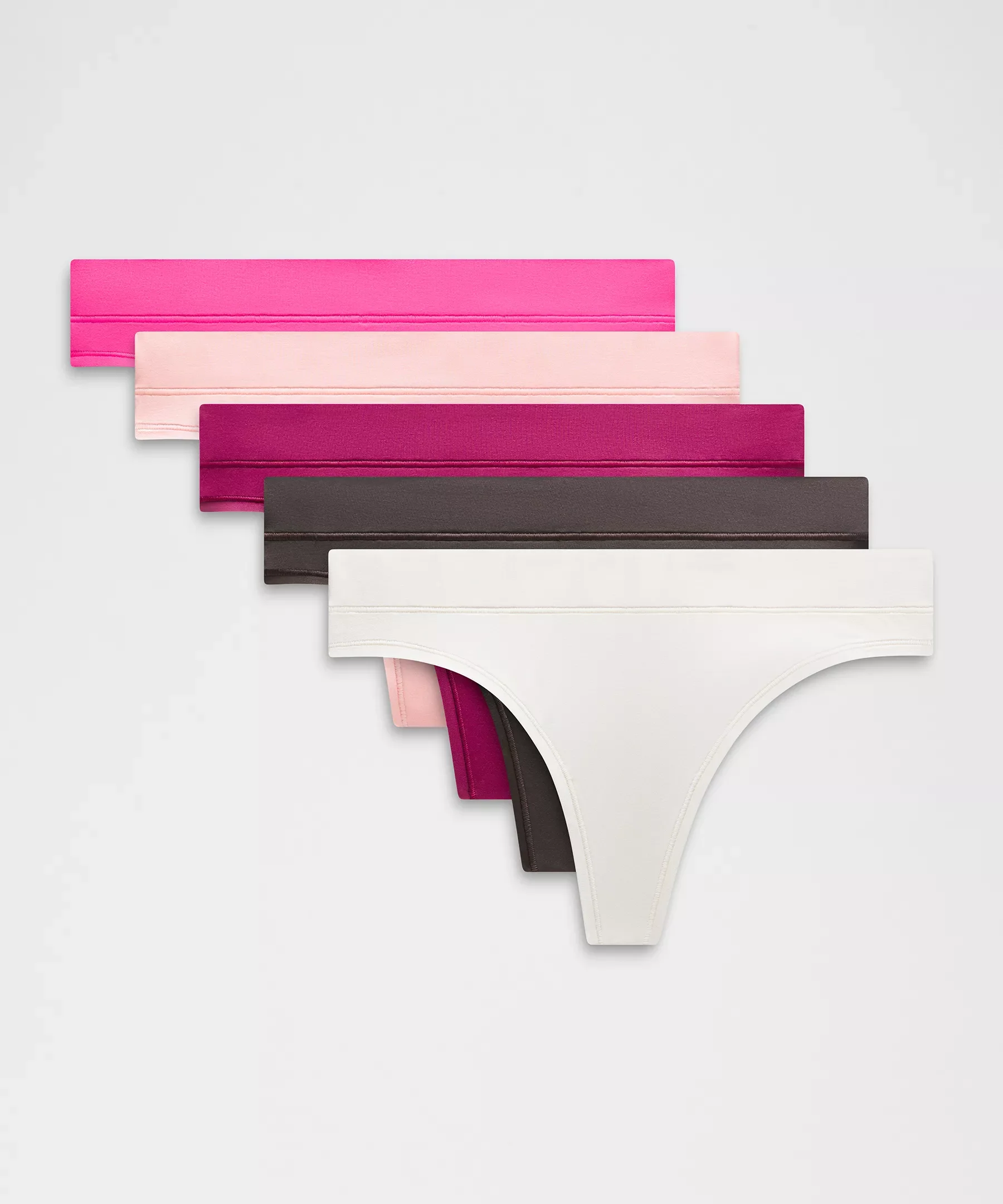 UnderEase Mid-Rise Thong Underwear *5 Pack - 1