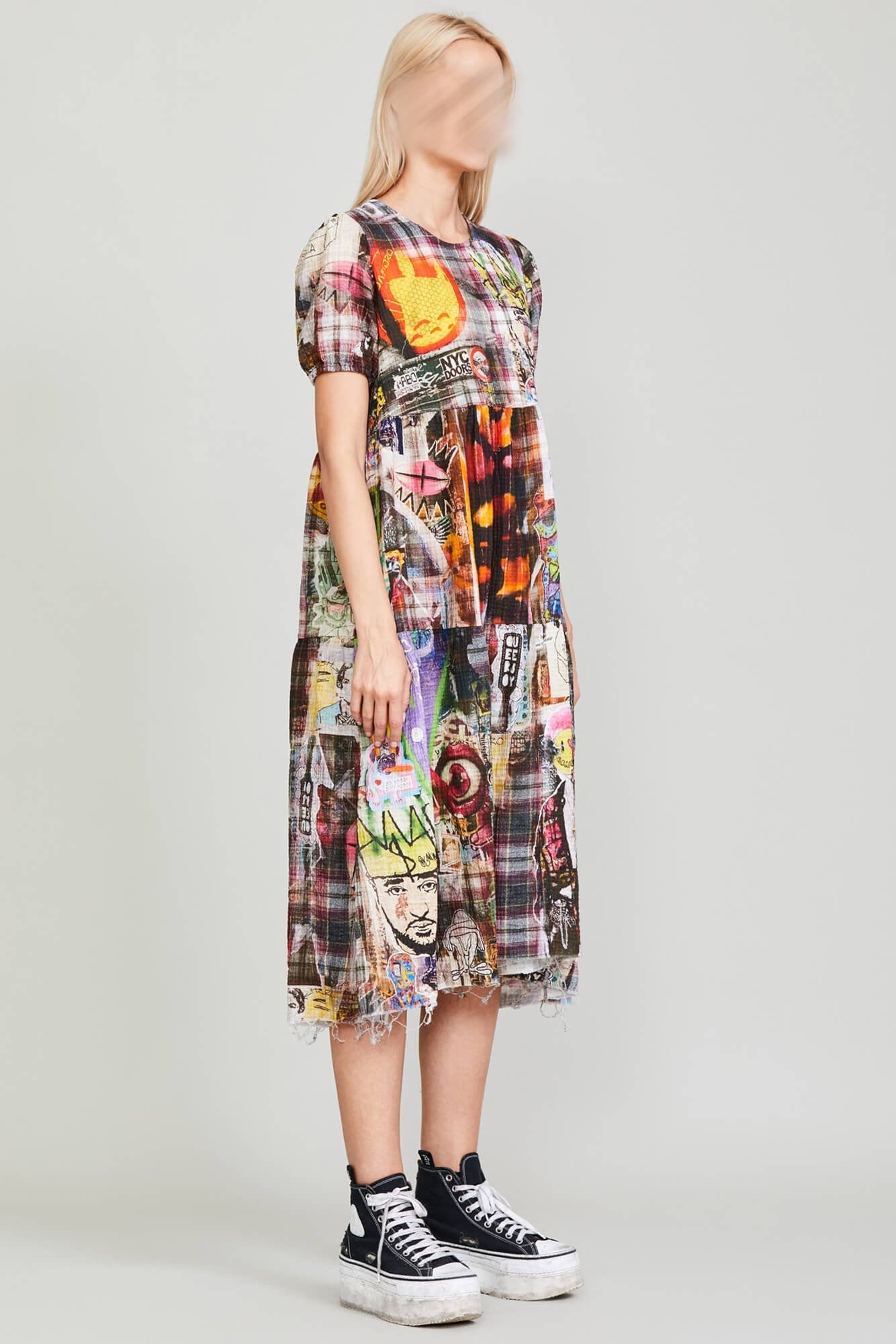 RELAXED MIDI - GRAFFITI PLAID - 3