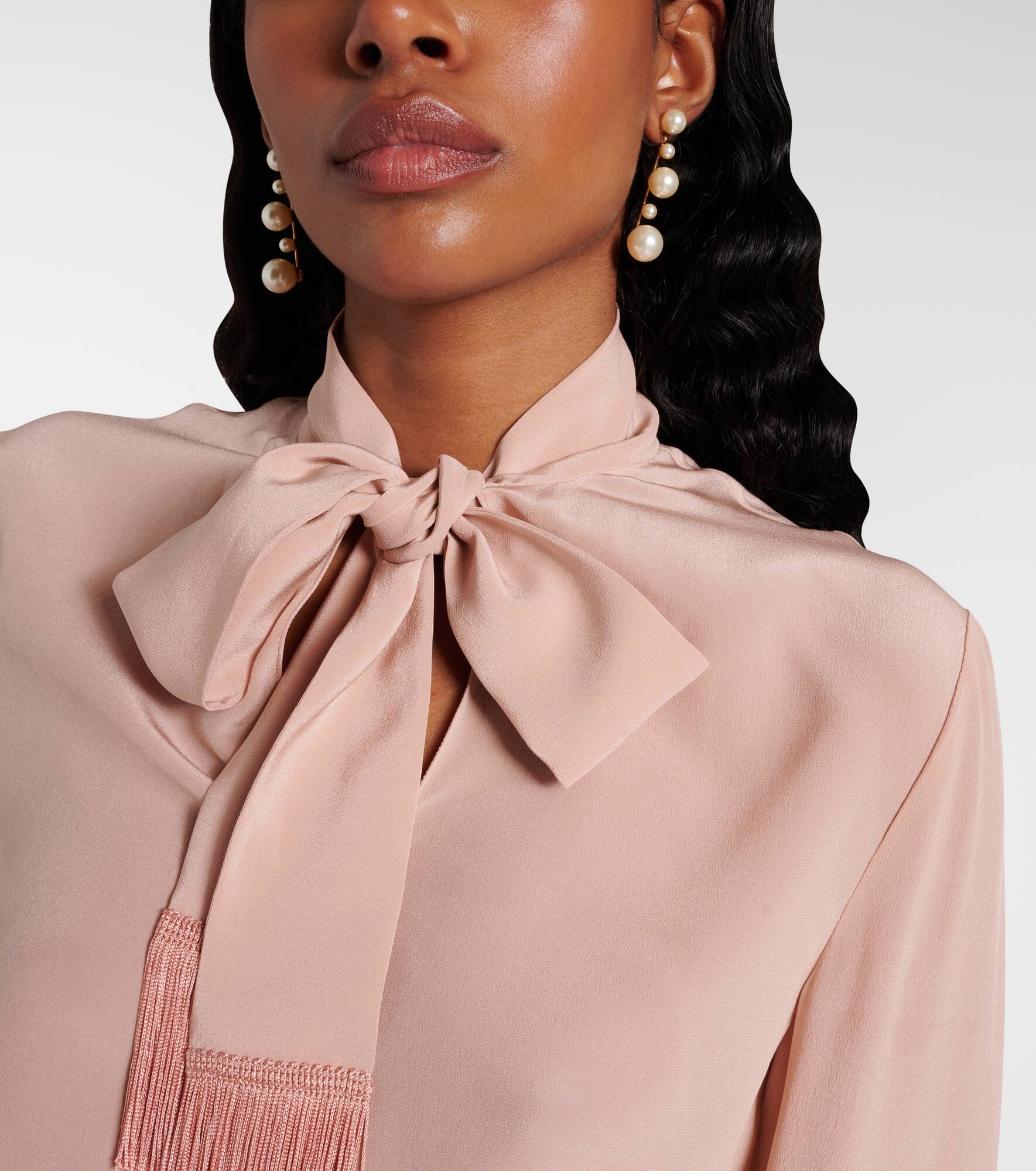 Maylin faux-pearl drop earrings - 3