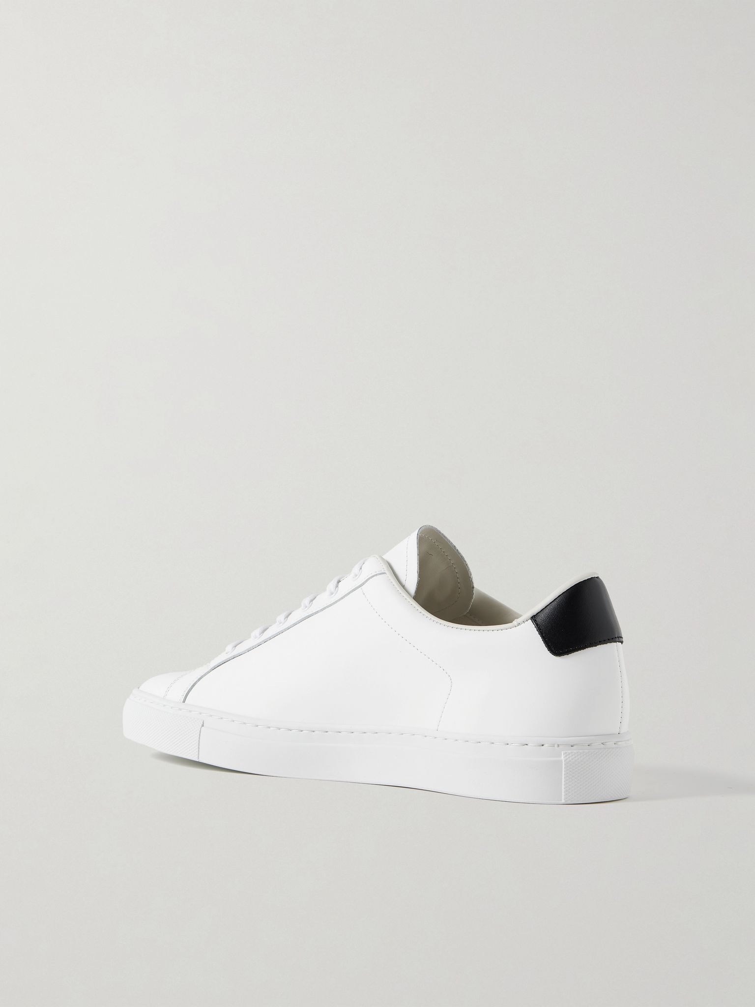 Retro Classic Leather Sneakers White - 4