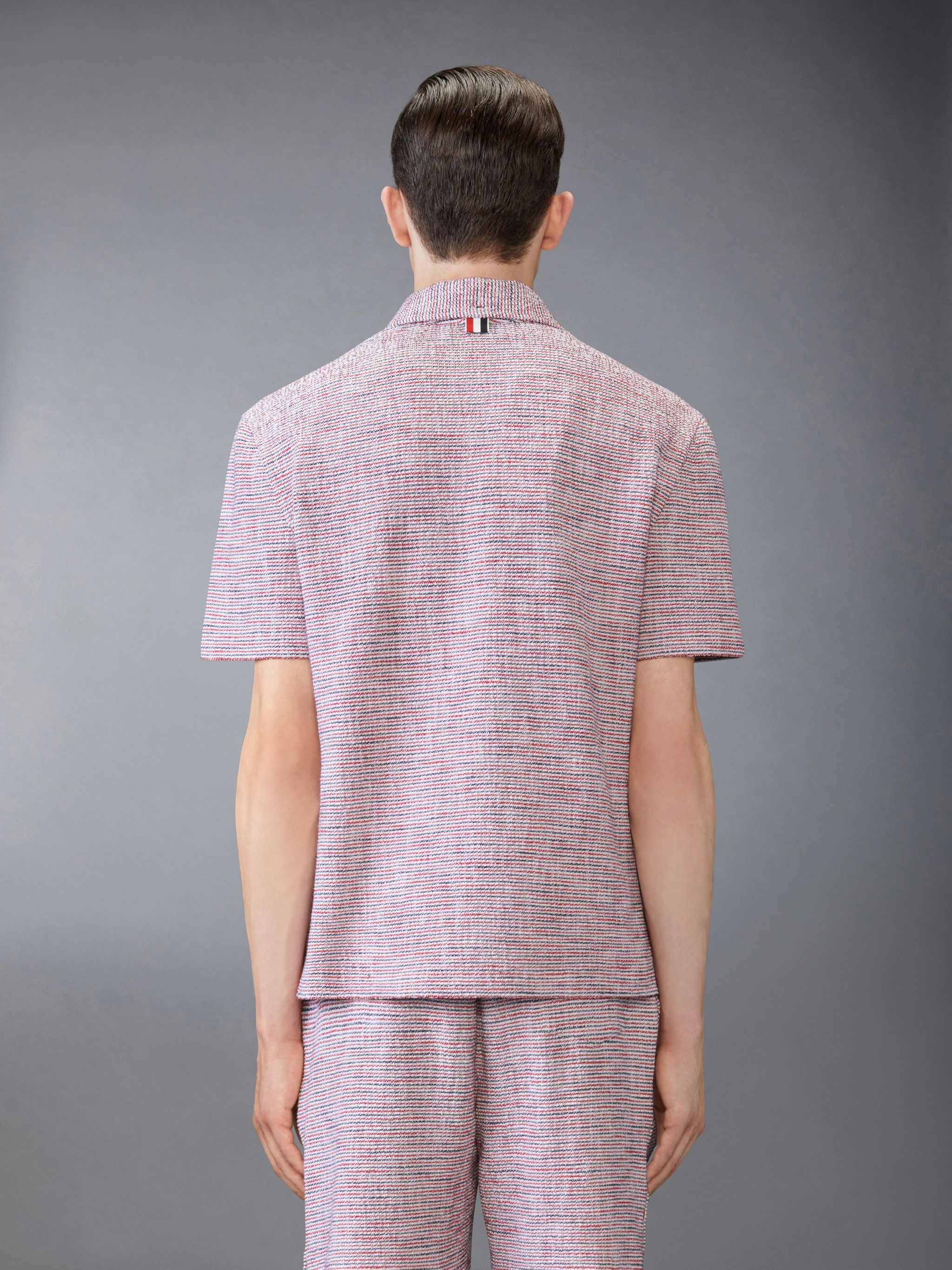 COTTON TWEED SHORT SLEEVE SHIRT - 2