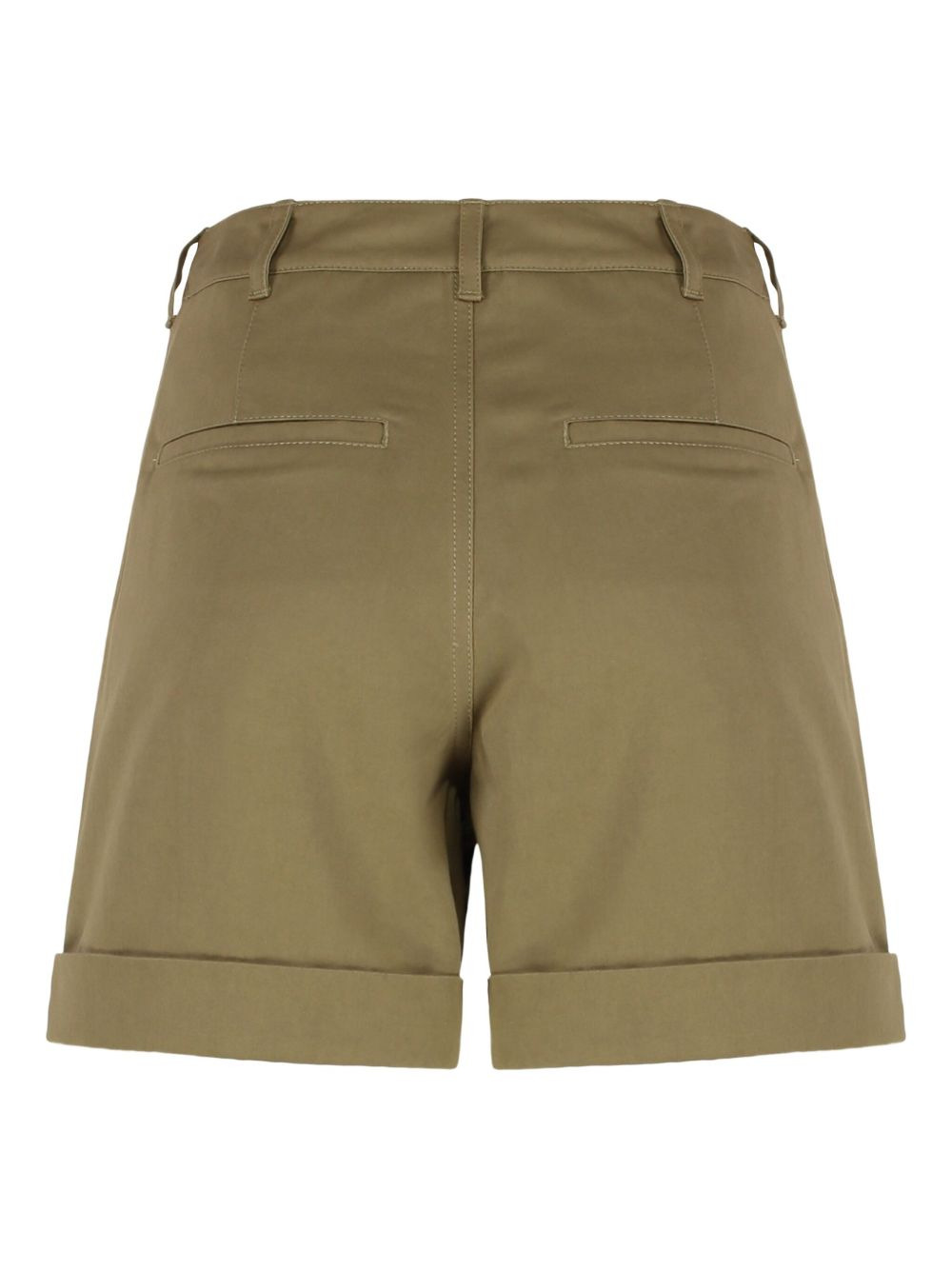 cuffed cotton shorts - 2