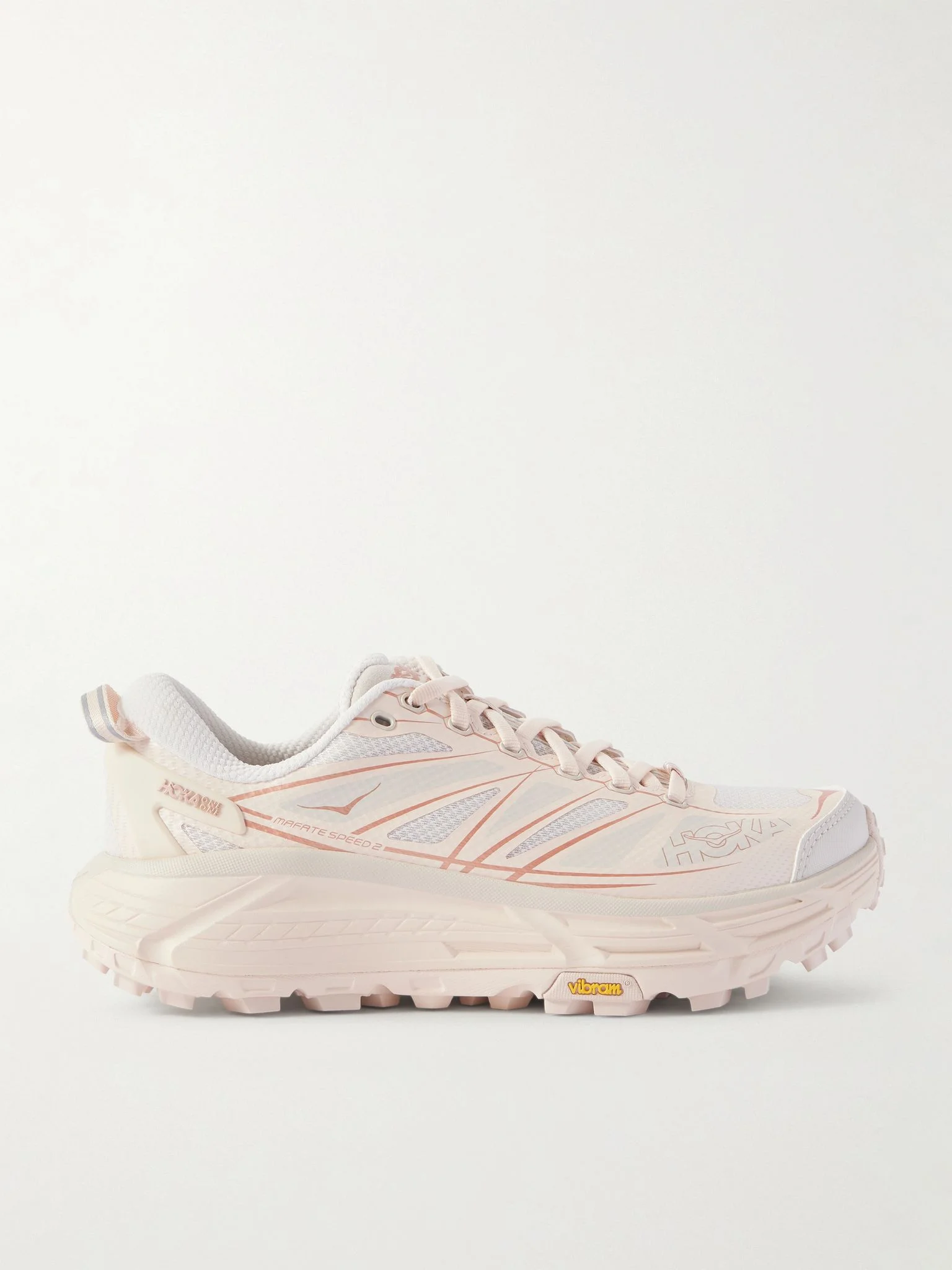 Mafate Speed 2 rubber-trimmed mesh sneakers Pastel pink - 1