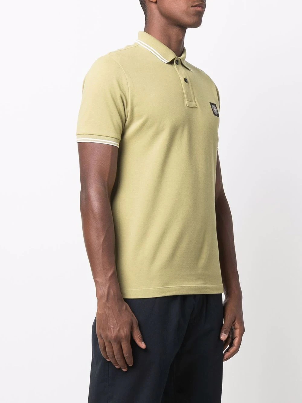 compass contrast-trim polo shirt - 3