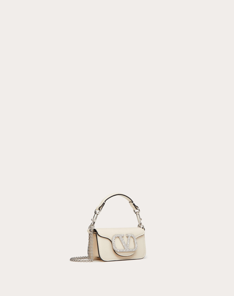 VALENTINO GARAVANI LOCÒ MICRO BAG WITH CHAIN AND JEWEL LOGO 2