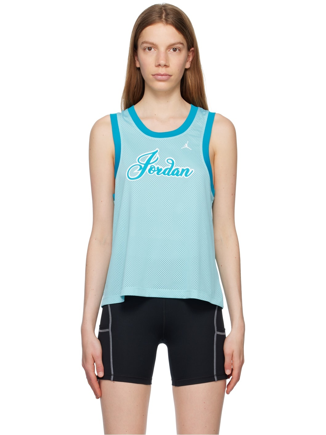 Blue Bonded Tank Top - 1