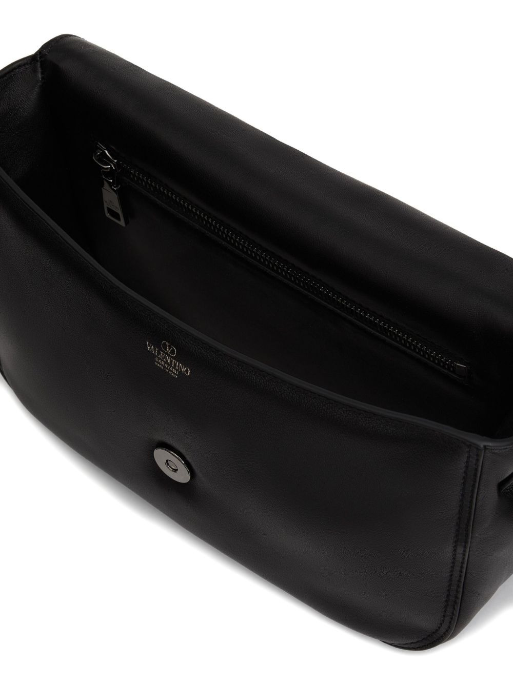 Noir leather shoulder bag - 4