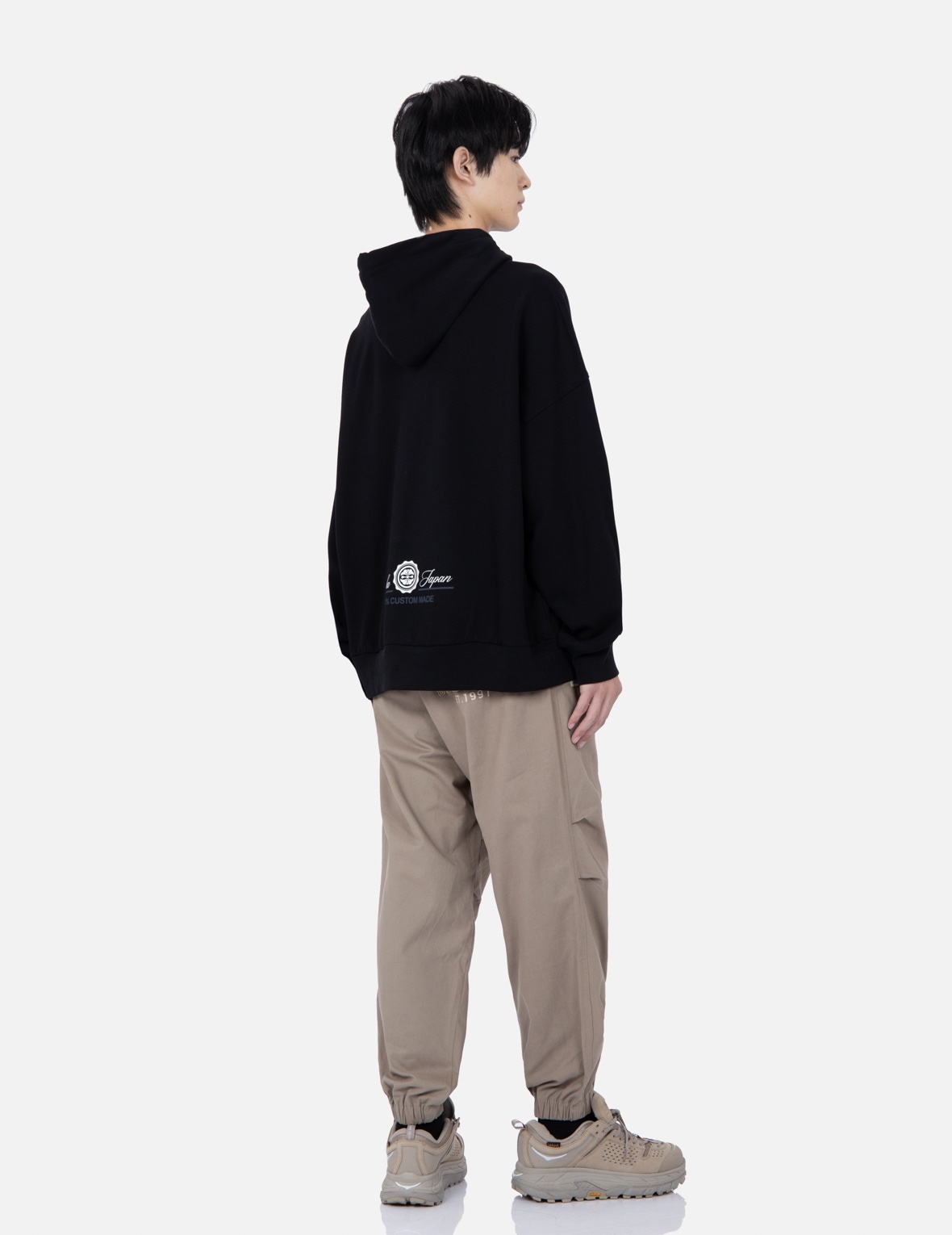 RETRO LOGO PRINT OVERSIZED HOODIE - 4